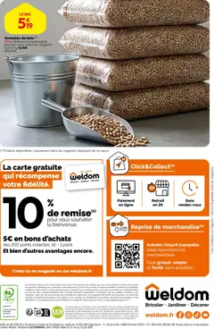 Weldom - Prévisualisation de Weldom catalogue valide à partir de 27.05.2026 | Page: 12 | Produits: Perceuse, Sac, Granules de bois