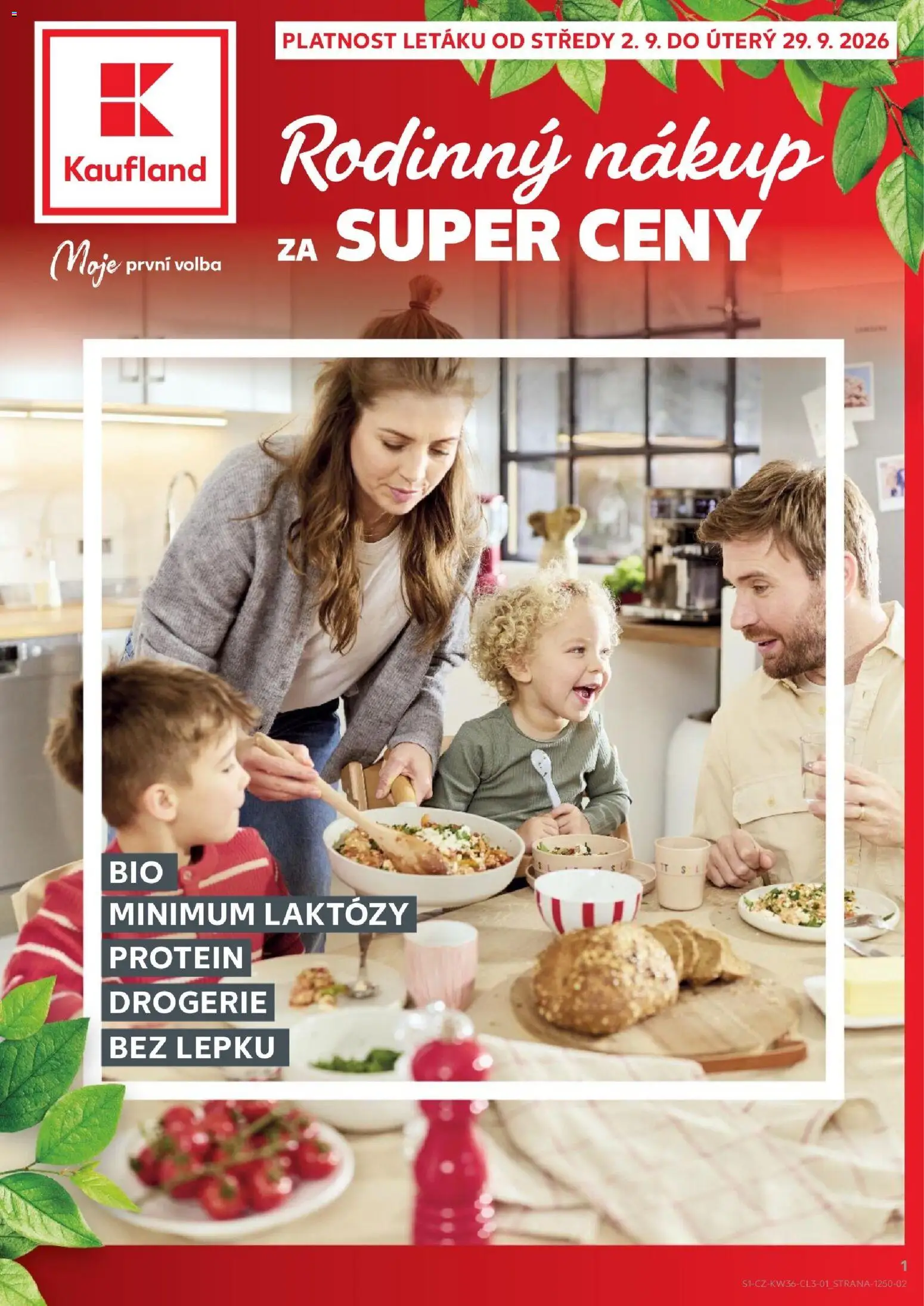 Kaufland leták - Brno od 02.09.2026 | Strana: 1 | Produkty: Drogerie, Protein