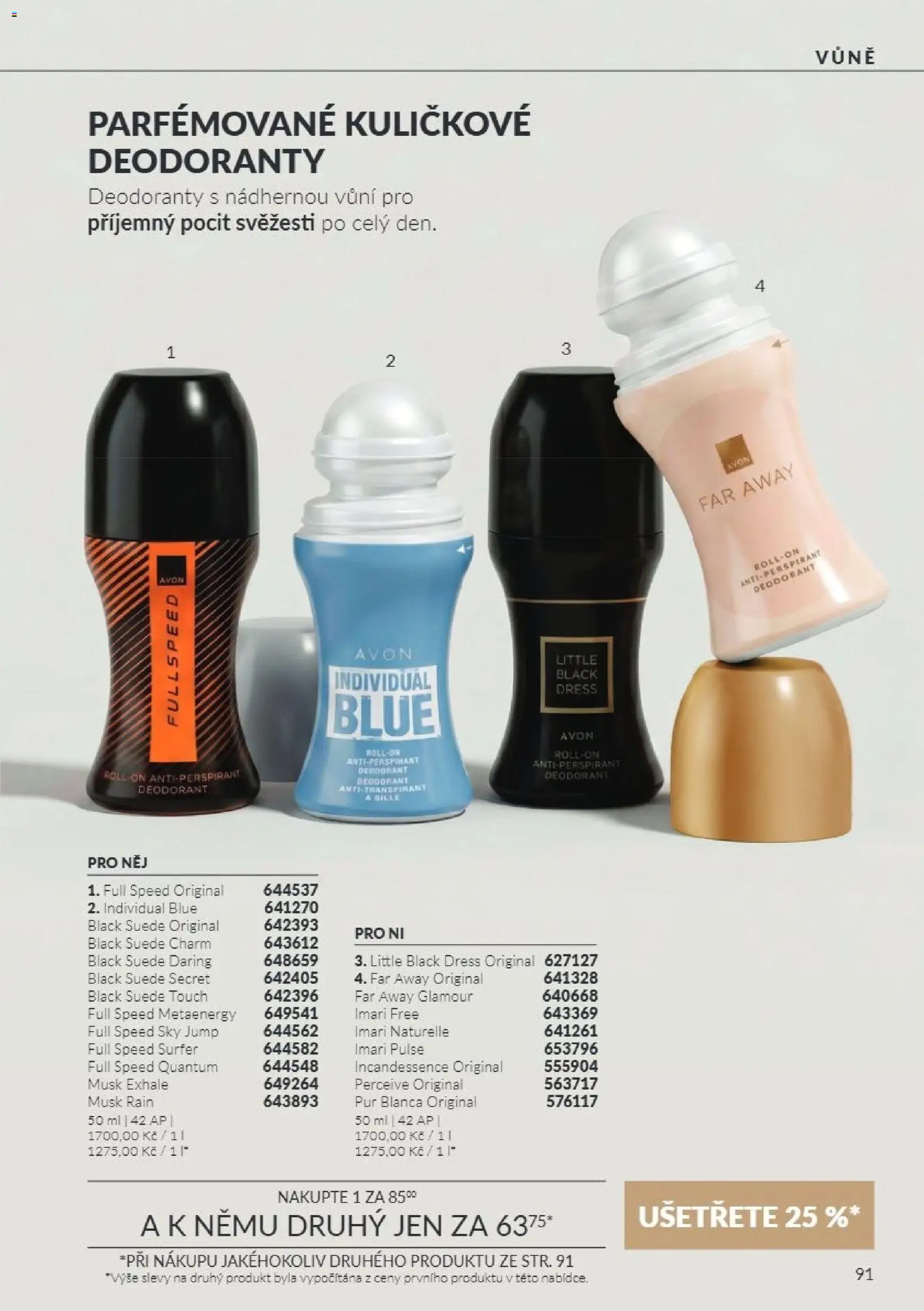 Avon Katalog 10/2026 od 01.10.2026 | Strana: 91 | Produkty: Deodorant, Antiperspirant