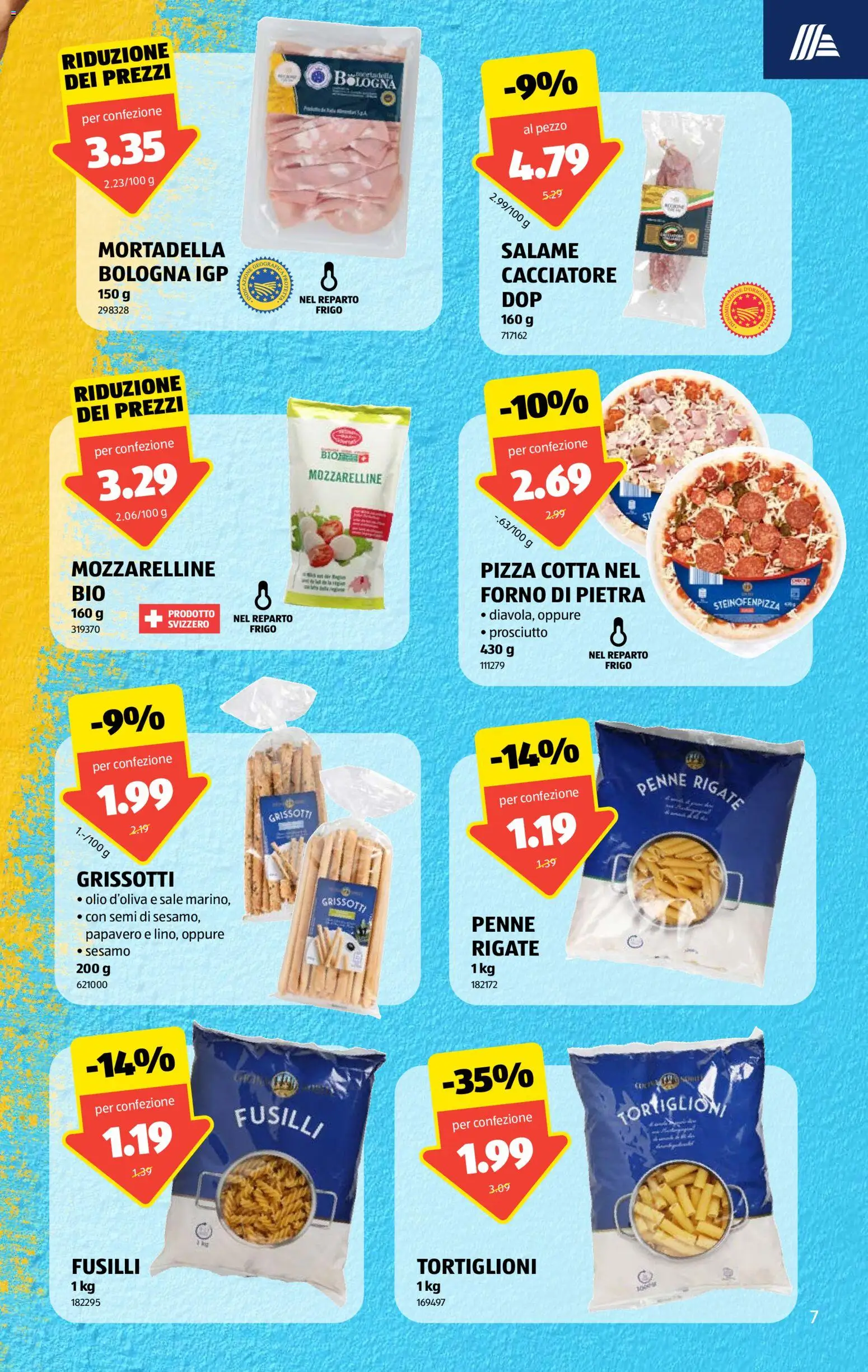 Aldi aktionen IT – gültig ab 03.09.2026 | Seite: 7 | Produkte: Salami, Pizza, Pasta