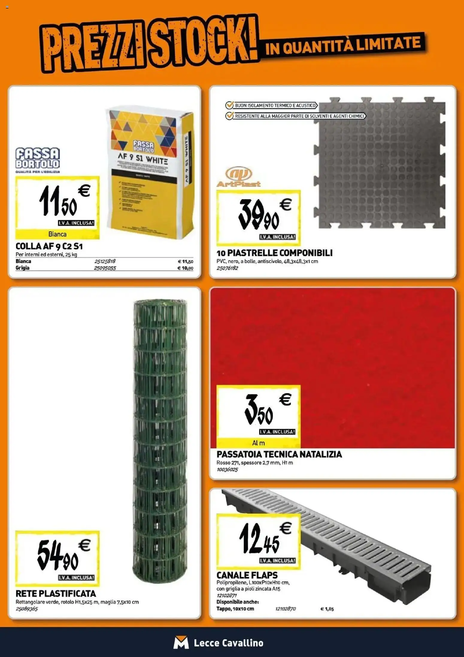 Volantino TECNOMAT del 29/10/2026 | Pagina: 15 | Prodotti: Piastrelle, Colla, Griglia