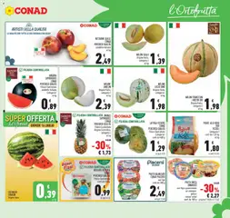 Anteprima del volantino ANGURIA SAPORIDEE CONAD, PERCORSO QUALITÀ Filiera Controllata prodotto italiano Categoria I al kg valido a partire dal 15/07/2026 | Pagina: 9