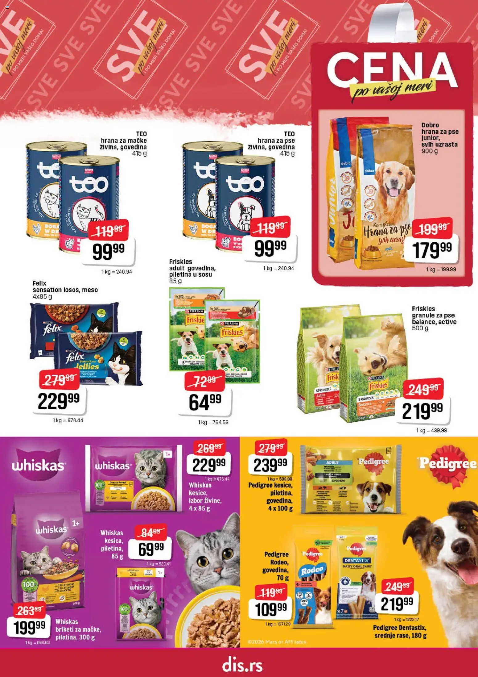 DIS katalog - važi od 21.05.2026 | Strana: 23 | Proizvode: Govedina, Pedigree, Purina, Sos