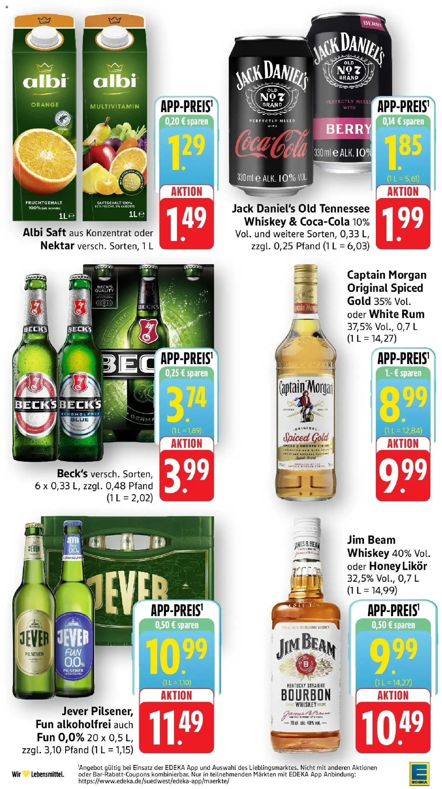 Edeka prospekt Ettenheim	 – gültig ab 10.05.2026 | Seite: 5 | Produkte: Likör, Jack Daniel's, Finish, Jever