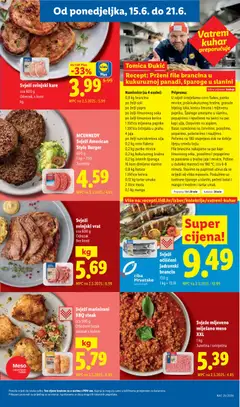 Svježi očišćeni jadranski brancin, 720 g, 1 kg = 13.18 - Pregled kataloga iz trgovine Lidl, vrijedi od 15.06.2026 | Stranica: 3