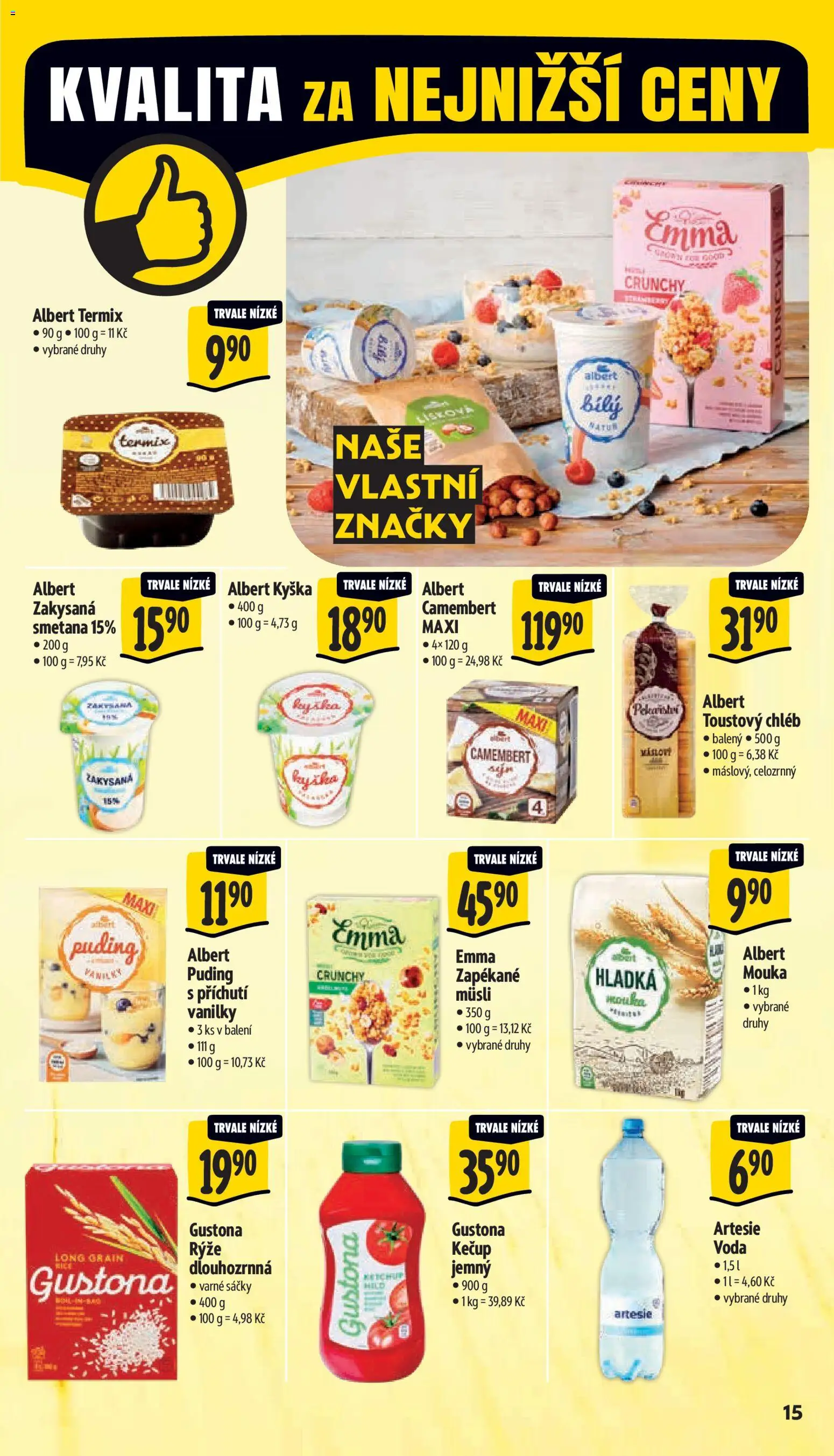 Albert leták - Hypermarket od 13.05.2026 | Strana: 23 | Produkty: Hladká mouka, Rýže, Mouka, Müsli