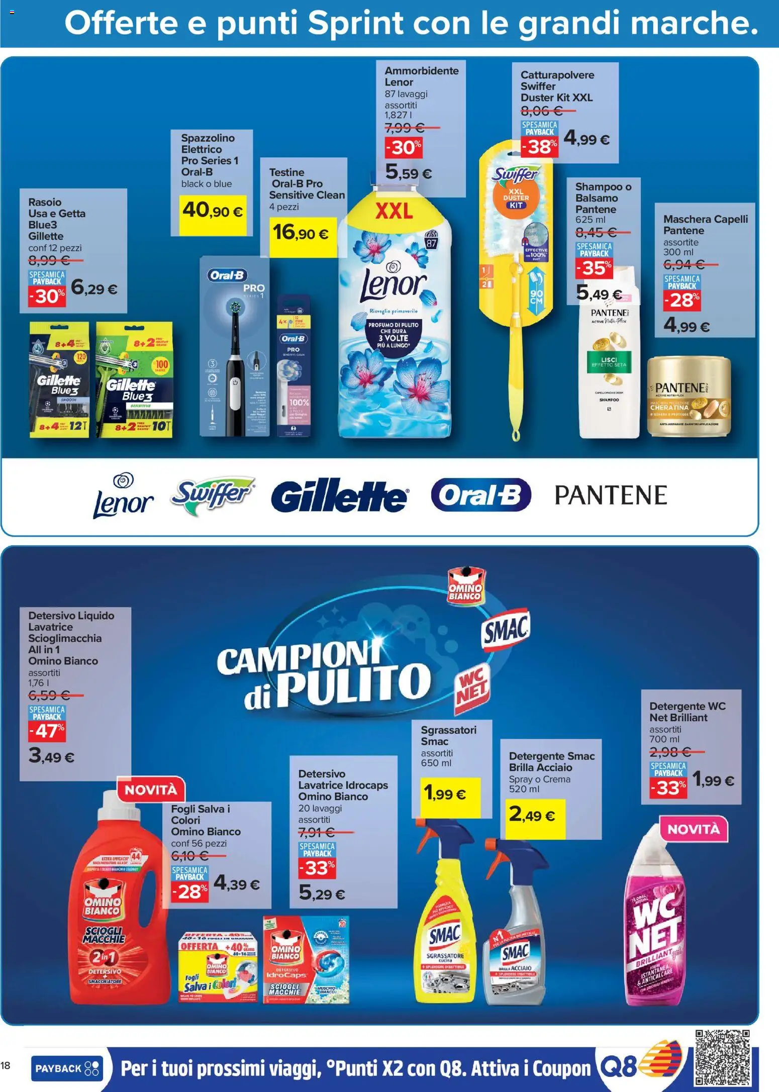 Volantino Carrefour del 06/08/2026 | Pagina: 18 | Prodotti: Detergente, Anticalcare, Sgrassatore, Lavatrice