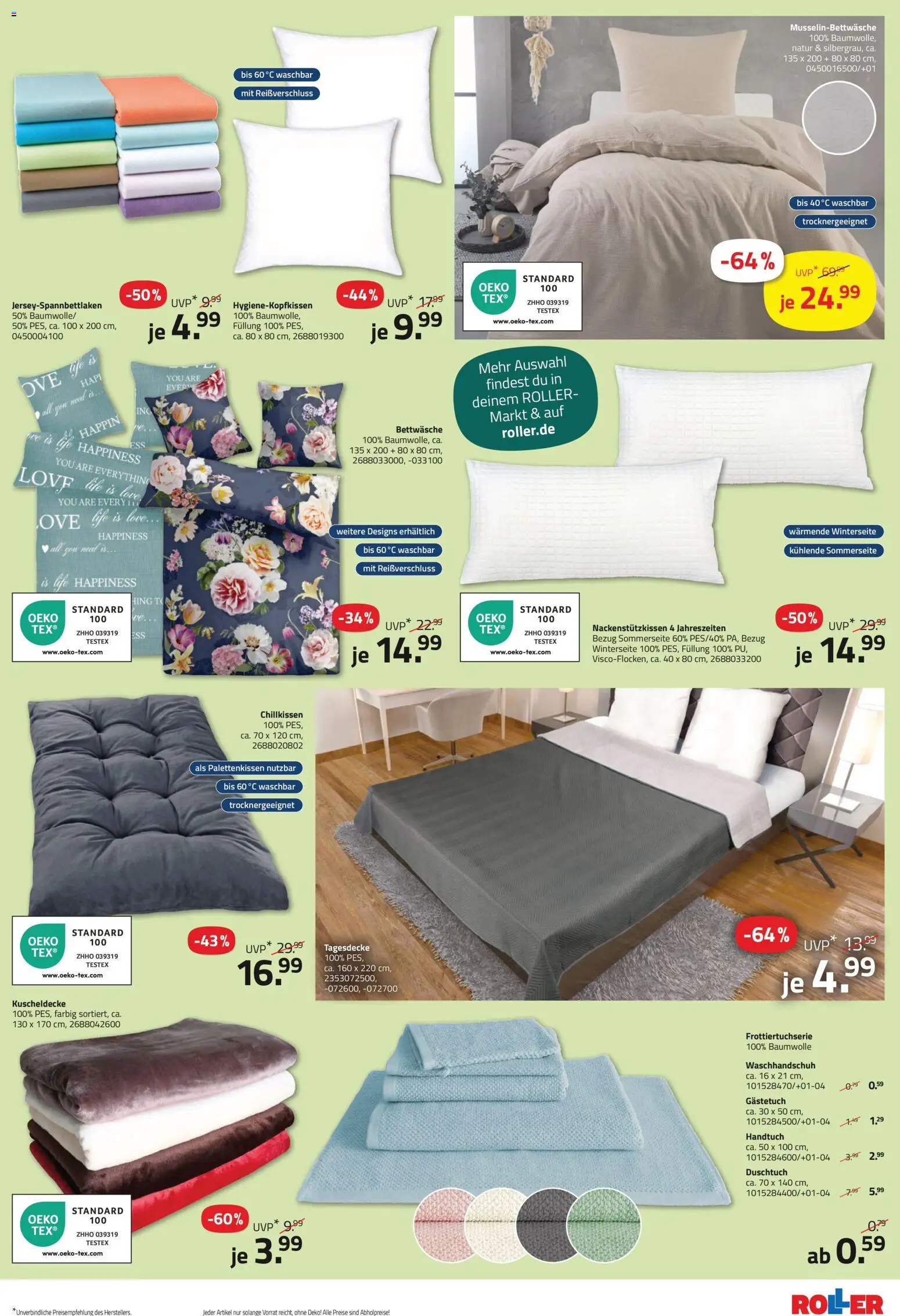 Roller Prospekt – gültig ab 24.05.2026 | Seite: 13 | Produkte: Tagesdecke, Bettwäsche