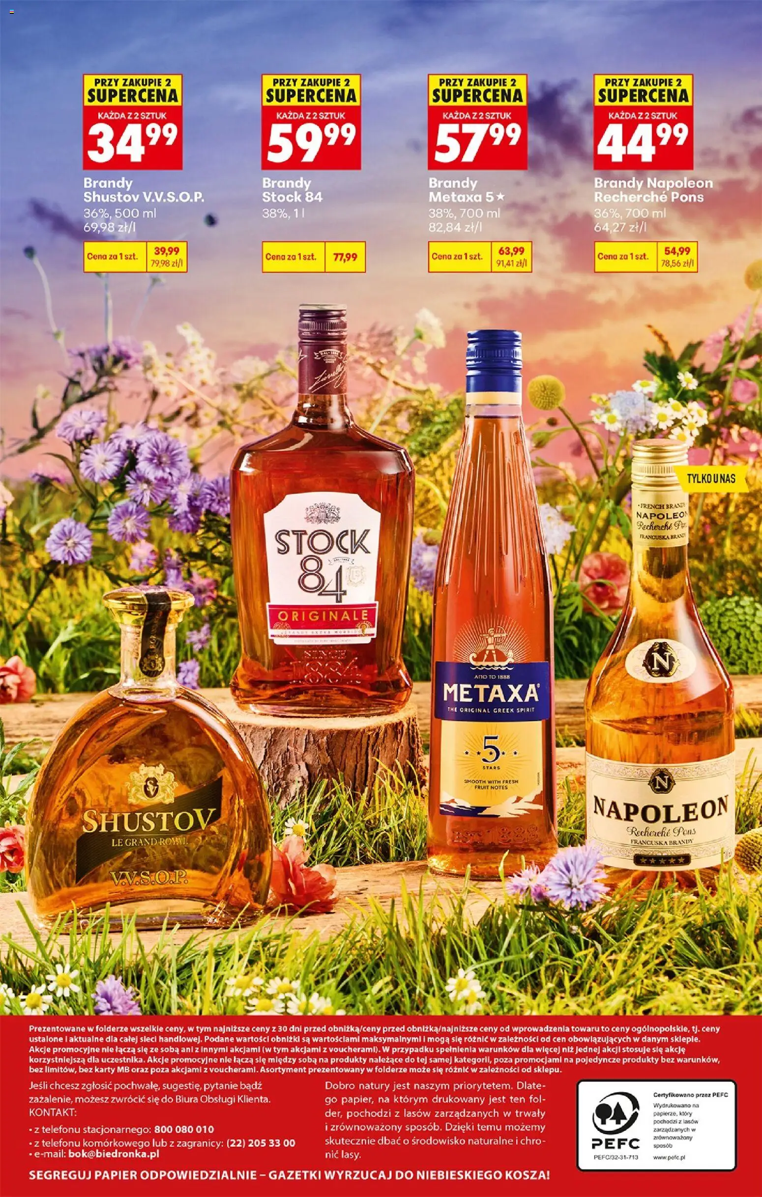 Biedronka Polsko leták - Czas na toast od 27.07.2026 | Strana: 36 | Produkty: Brandy, Metaxa, Karty