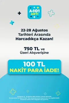 22 Ağustos 2026 tarihinden itibaren geçerli olan A101 kataloğu önizlemesi
