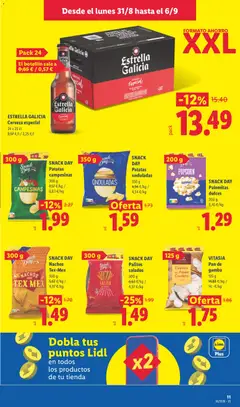 Vista previa SNACK DAY Patatas onduladas, 350 g válido desde el 31/08/2026 | Página: 13