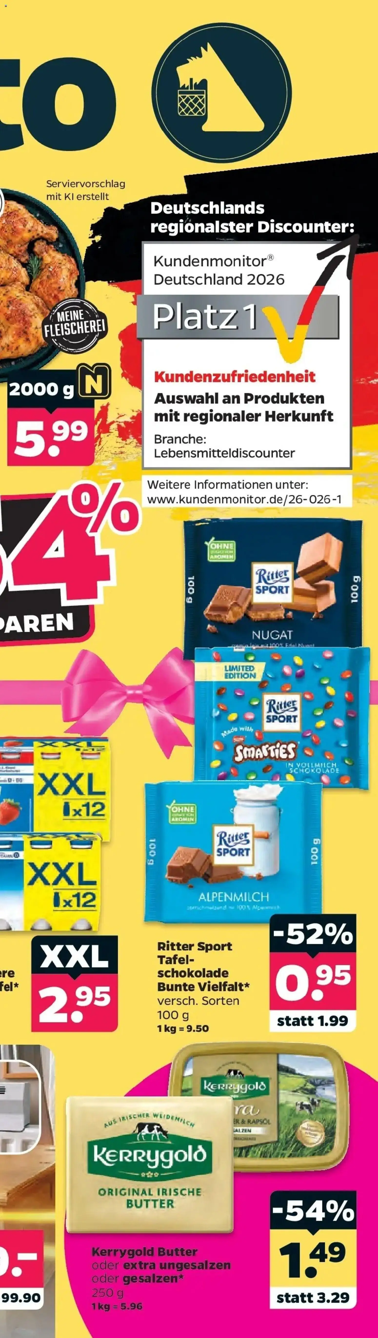 Netto Aktueller Prospekt ab 05.10.2026 → Angebote nächste Woche | Seite: 6 | Produkte: Butter, Schokolade, Ritter sport, Kerrygold butter