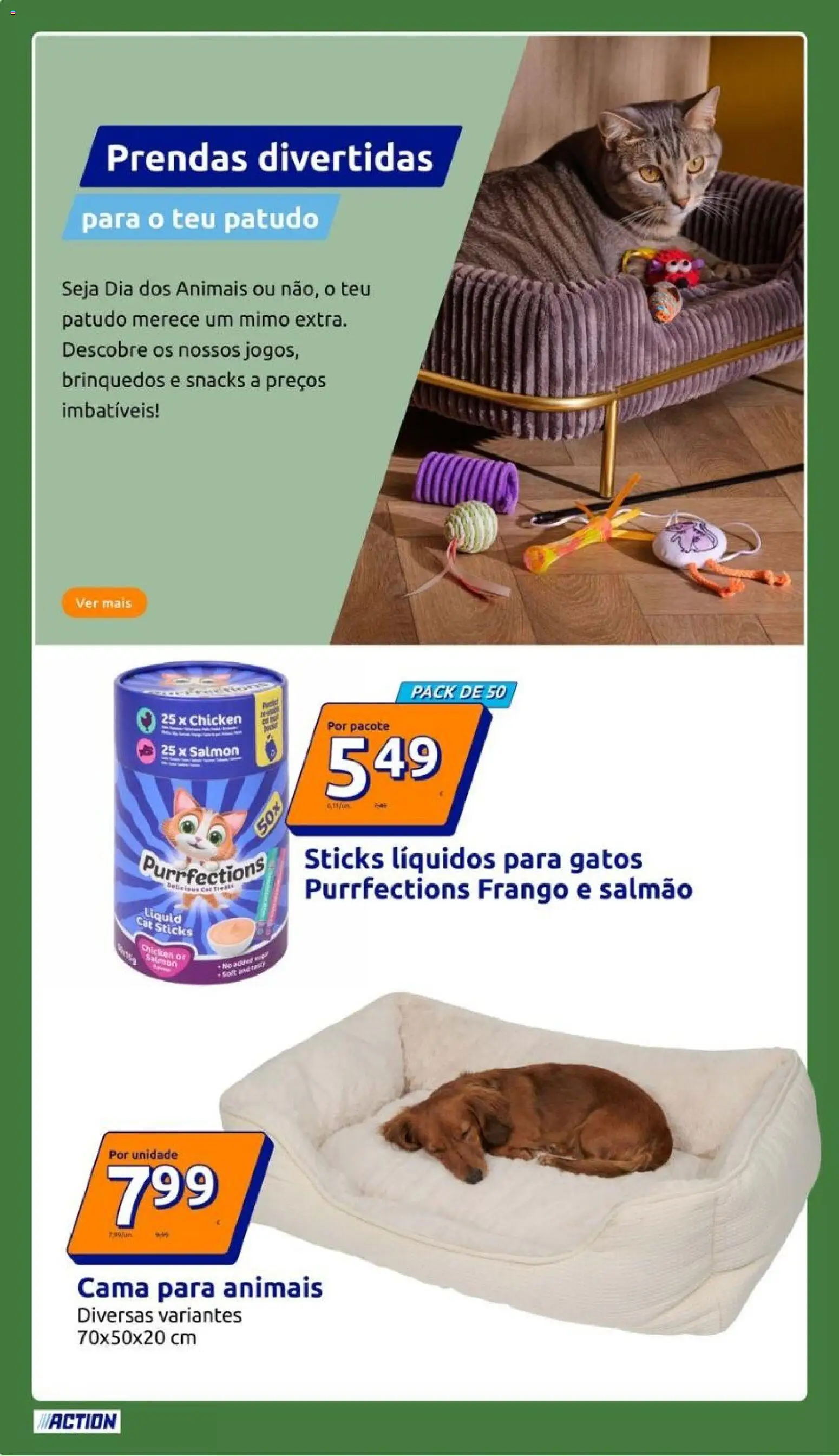 Action folheto │ válido de 30/09/2026 | Página: 26 | Produtos: Frango, Cama, Snacks, Brinquedos