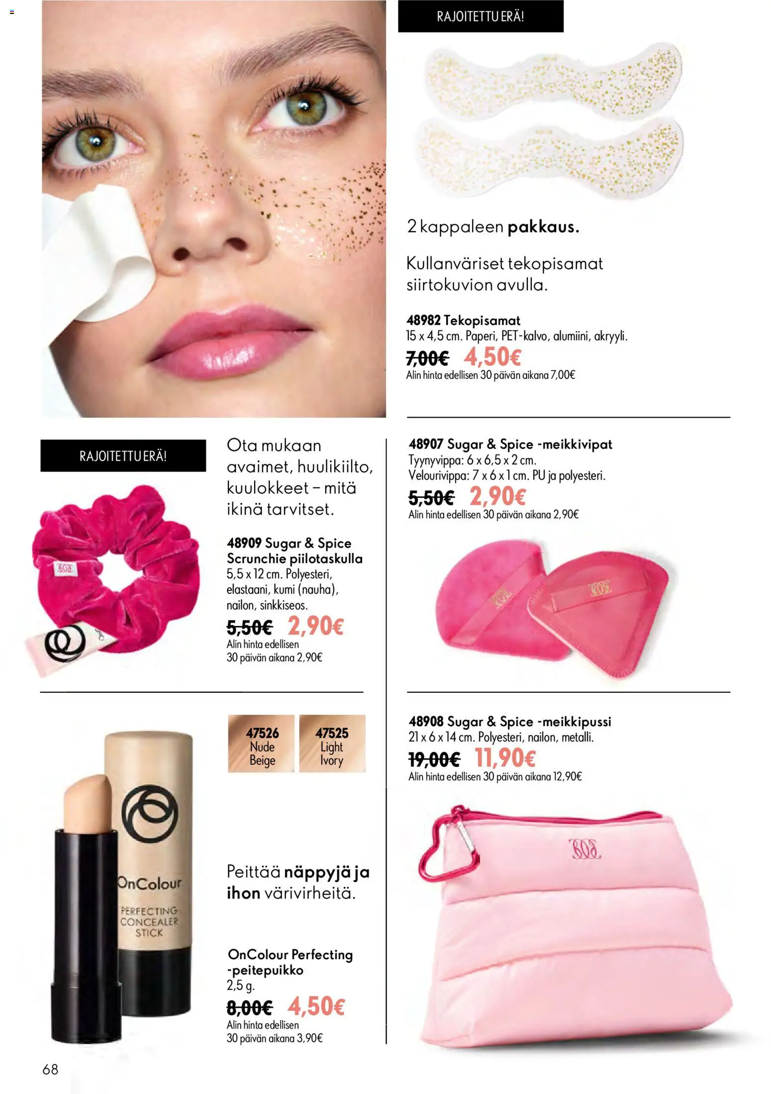 Oriflame - Esite 09 – voimassa 24/06/2026 alkaen | Sivu: 68 | Tuotteet: Meikkipussi, Kuulokkeet