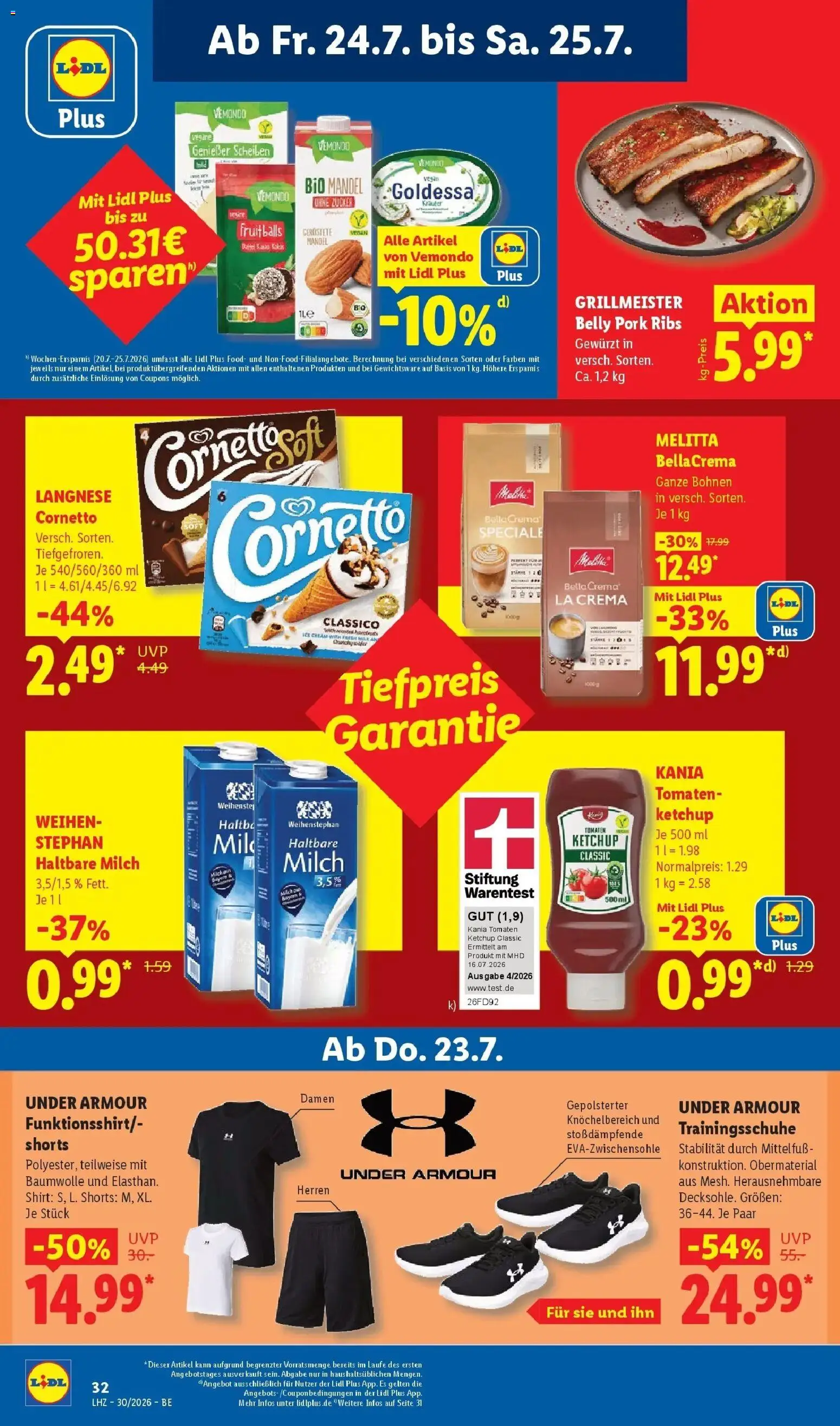 Lidl Prospekt Mahlow – gültig ab 20.07.2026 | Seite: 68 | Produkte: Shirt, Milch, Haltbare milch, Zucker