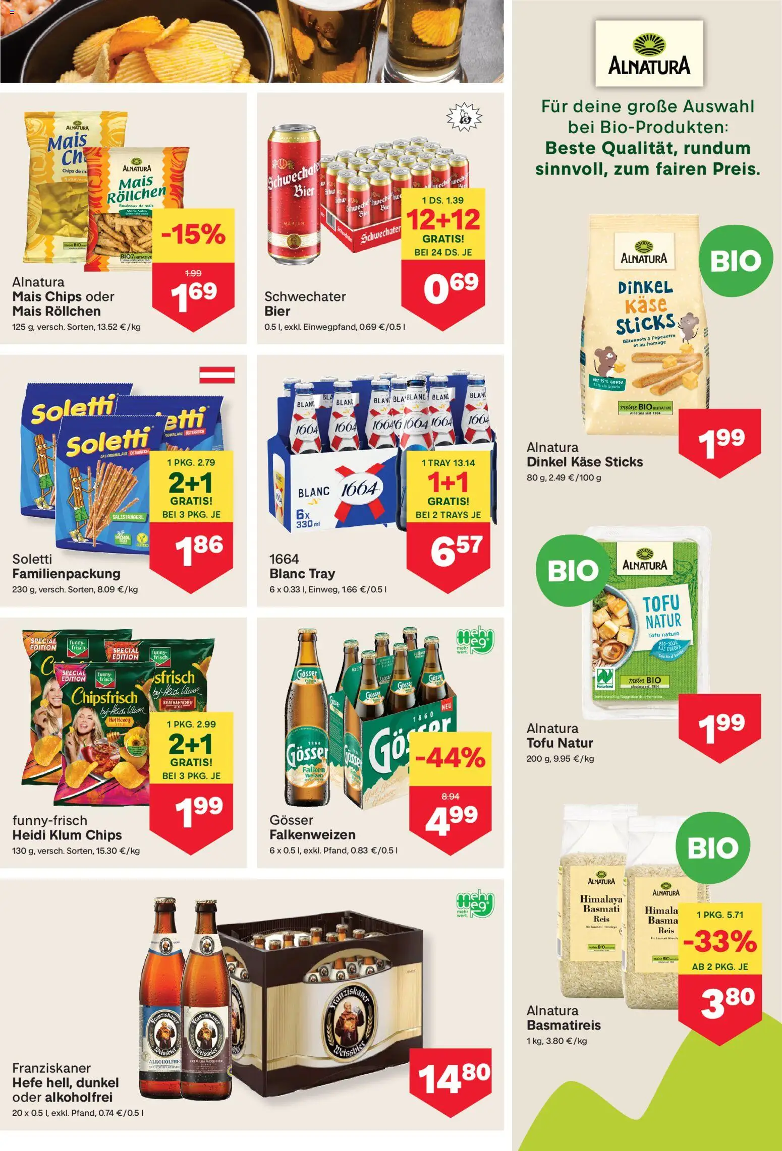 MPREIS Flugblatt gültig ab 10.09.2026 | Seite: 9 | Produkte: Chips, Mais, Käse, Bier