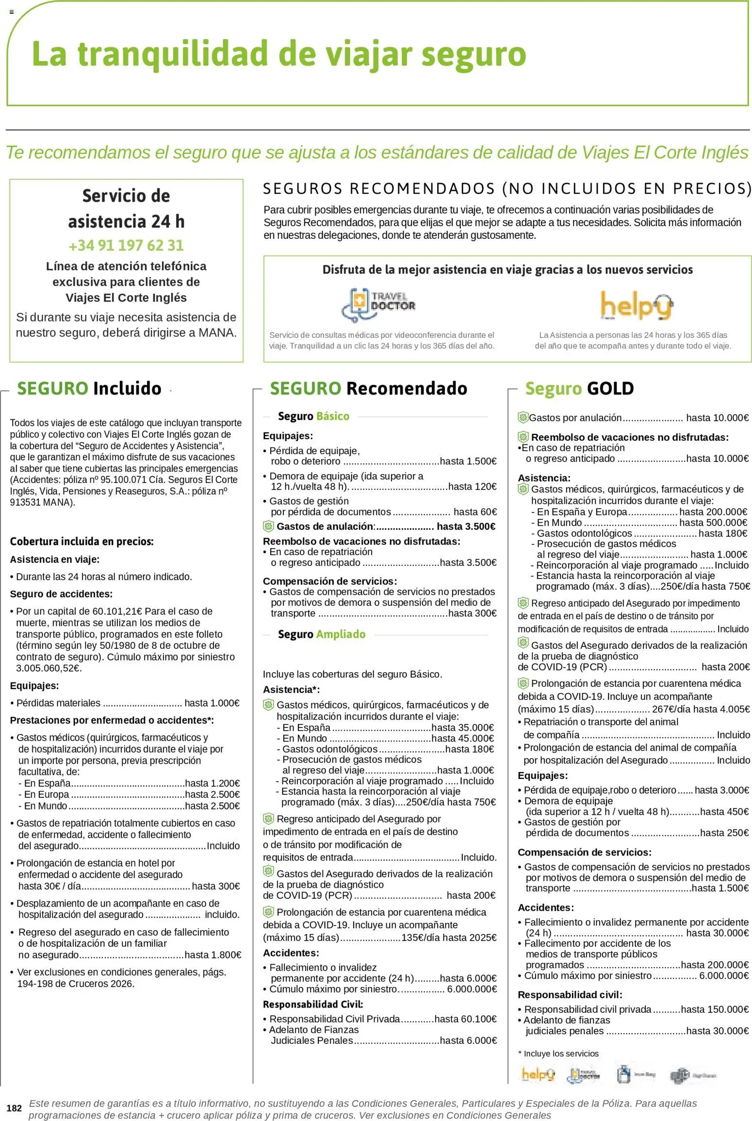 Viajes El Corte Inglés Cruceros marítimos │ válido desde el 01/01/2026 | Página: 183 | Productos: Té