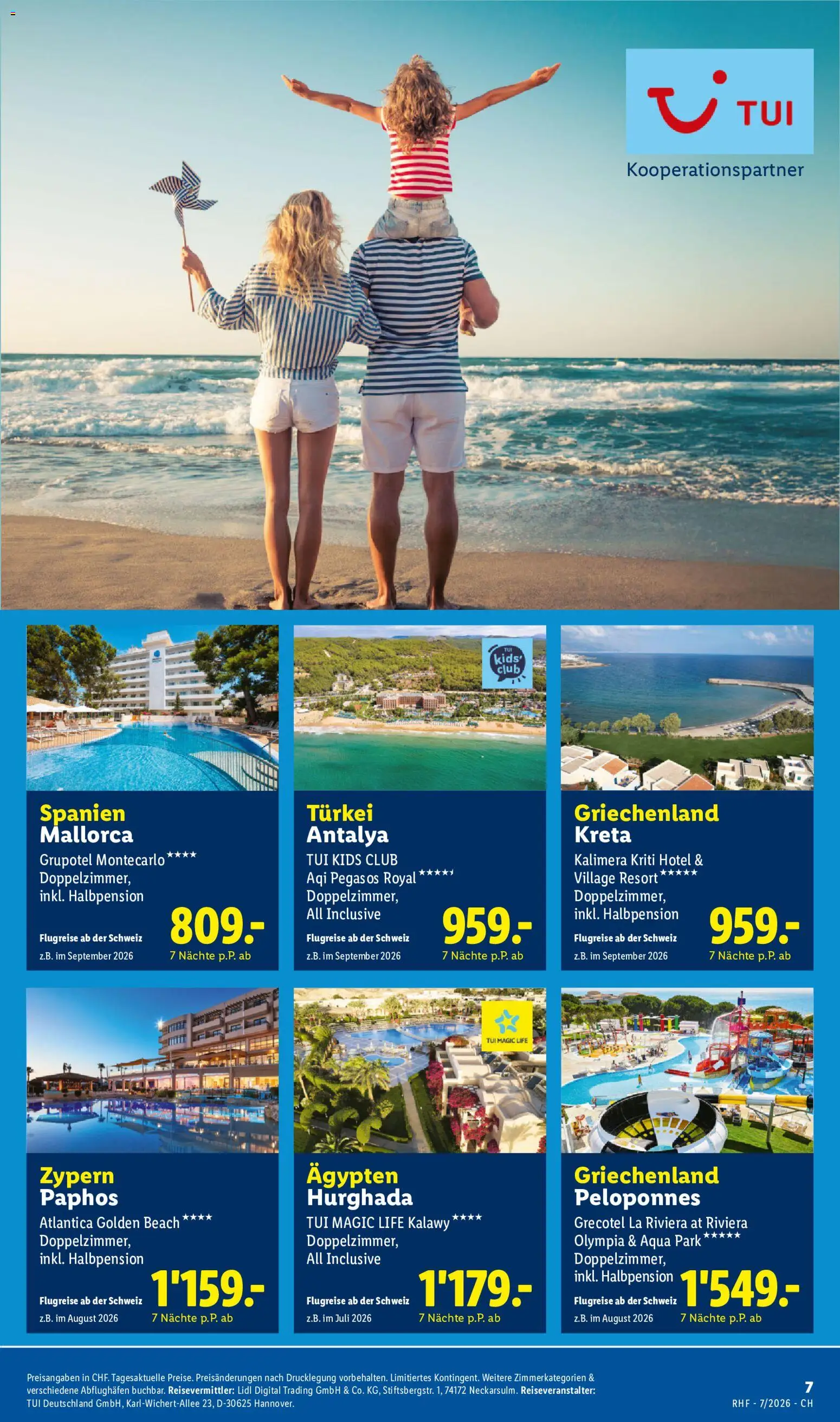 Lidl aktionen Reise-Highlights – gültig ab 01.07.2026 | Seite: 7