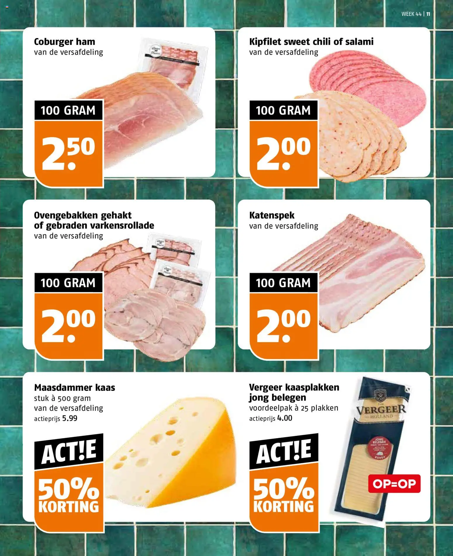 {H1} | Pagina: 11 | Producten: Kaas, Salami, Gehakt, Chili