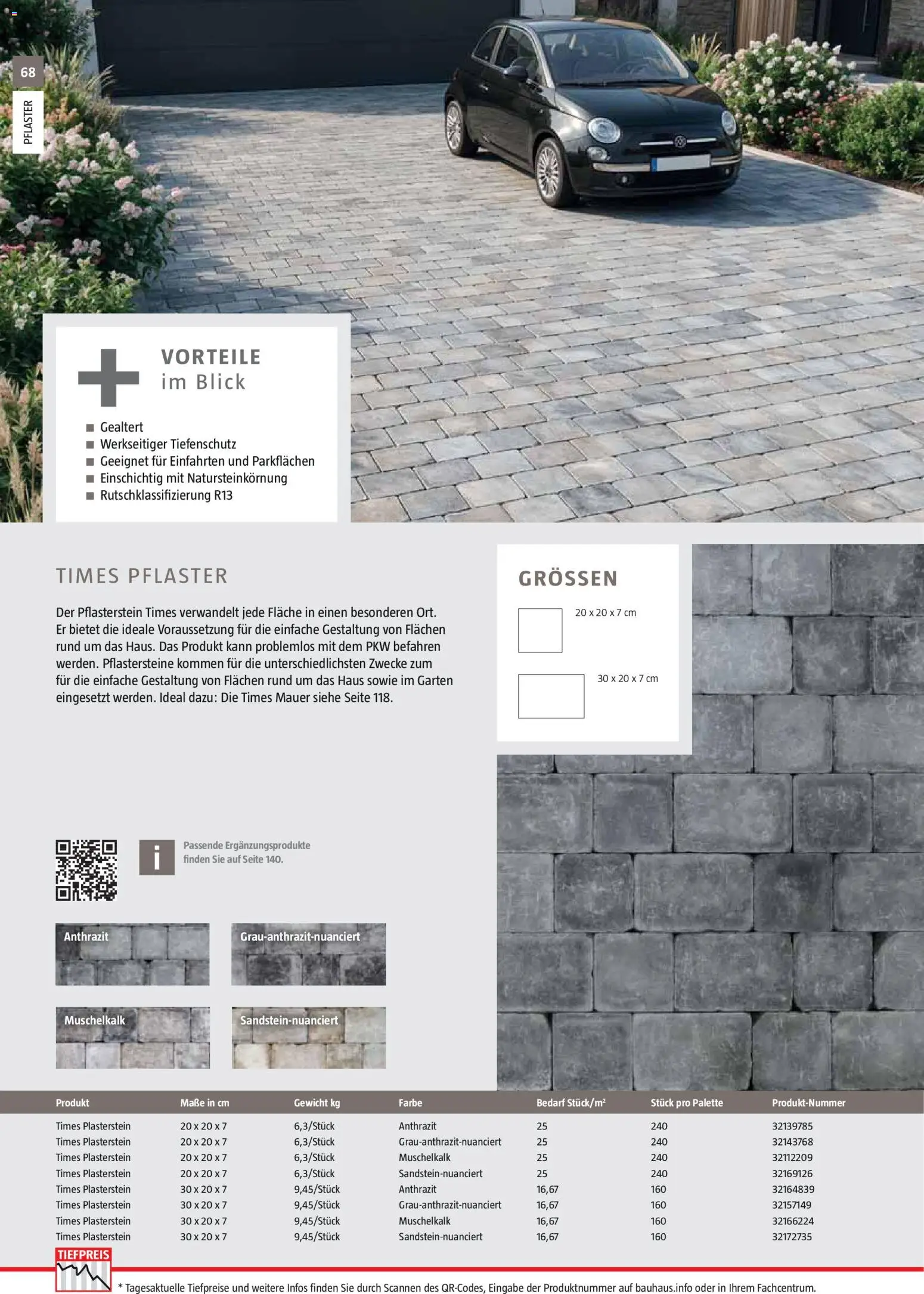 Bauhaus Gartenbaumaterialien gültig ab 01.04.2026 | Seite: 68 | Produkte: Gewicht