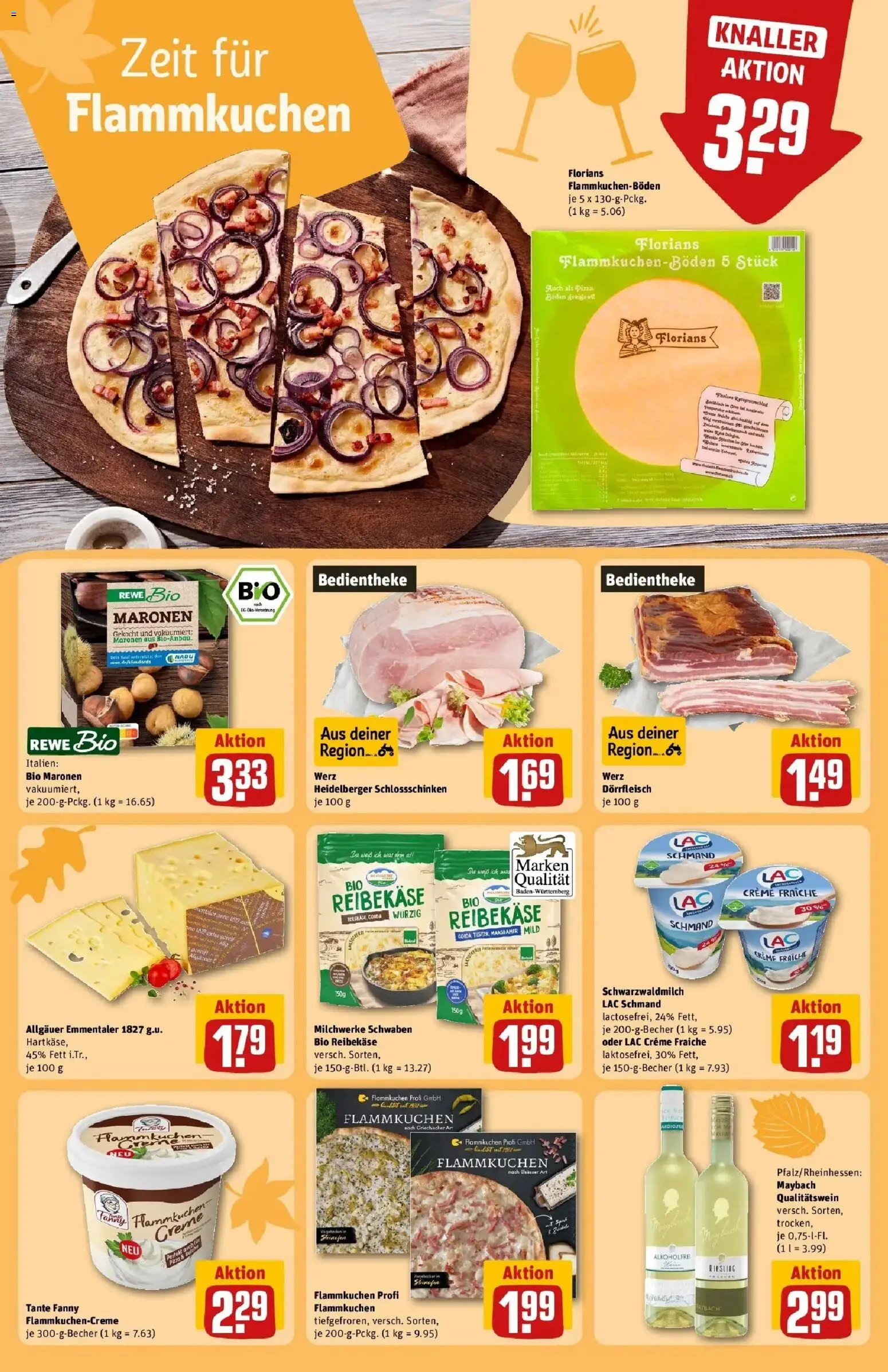 REWE Prospekt ab 12.10.2026 zum Blättern » Angebote | Seite: 21 | Produkte: Gouda, Creme, Pizza, Reibekase