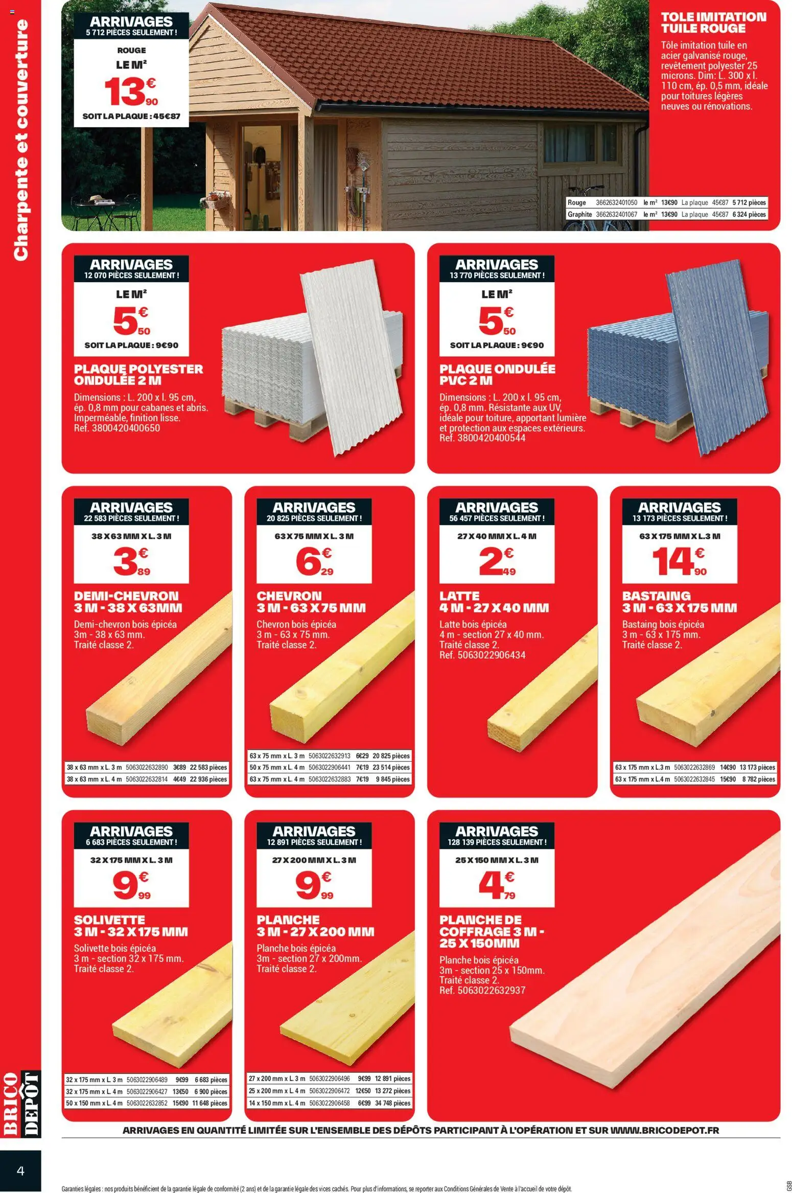 {H1} | Page: 4 | Produits: Tuile, Couverture