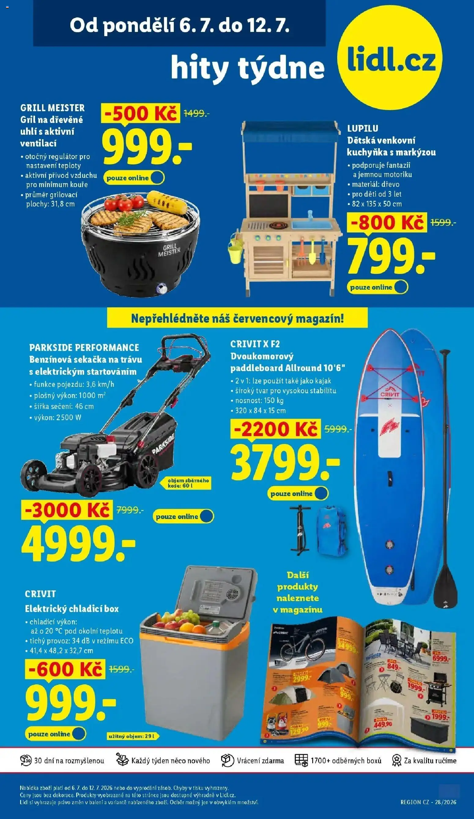 Lidl aktuální leták od 06.07.2026 | Strana: 41 | Produkty: Box, Dřevěné uhlí, Gril, Sekačka