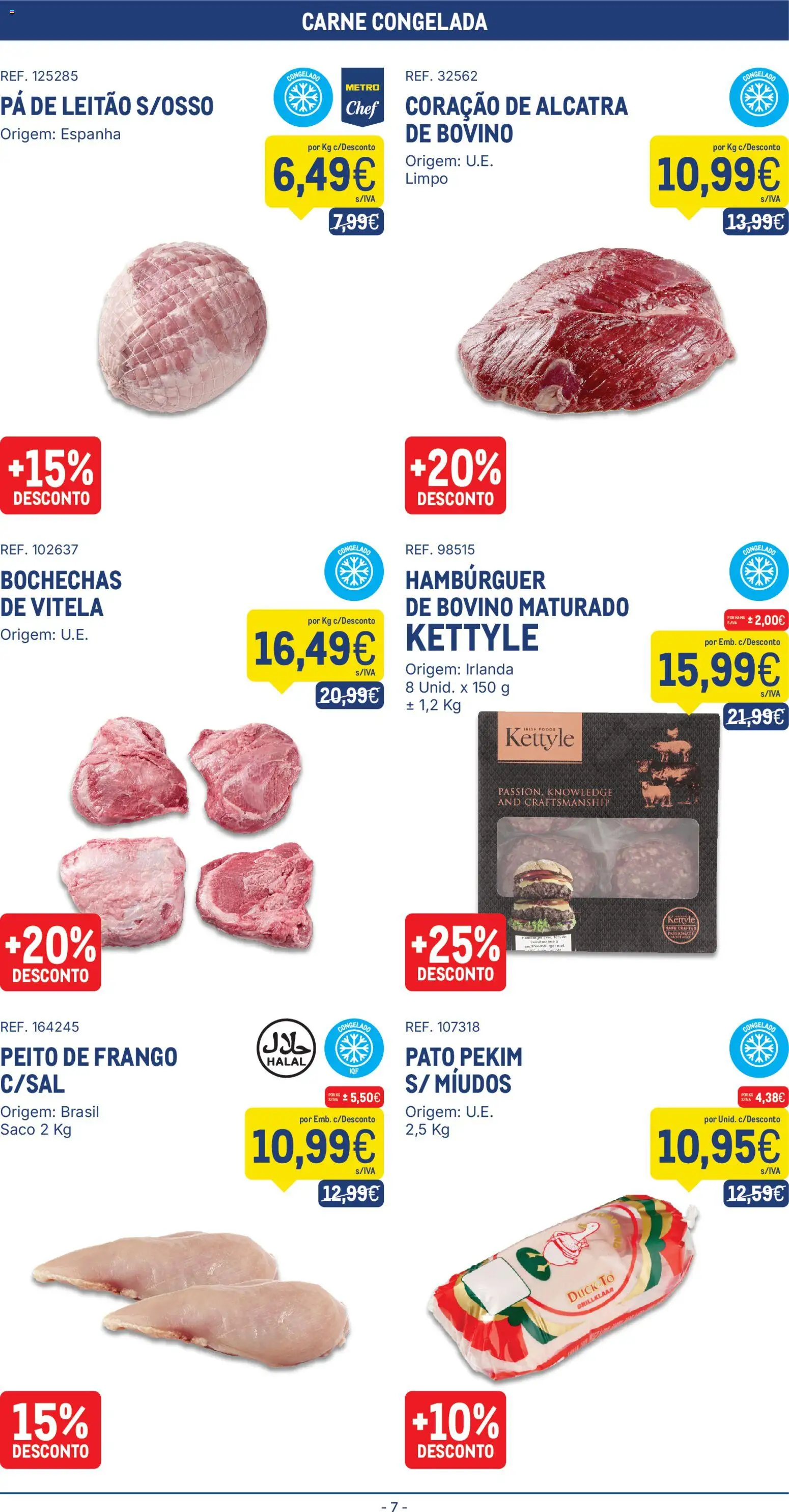 Makro folheto │ válido de 08/09/2026 | Página: 7 | Produtos: Peito de frango, Saco, Pato, Carne