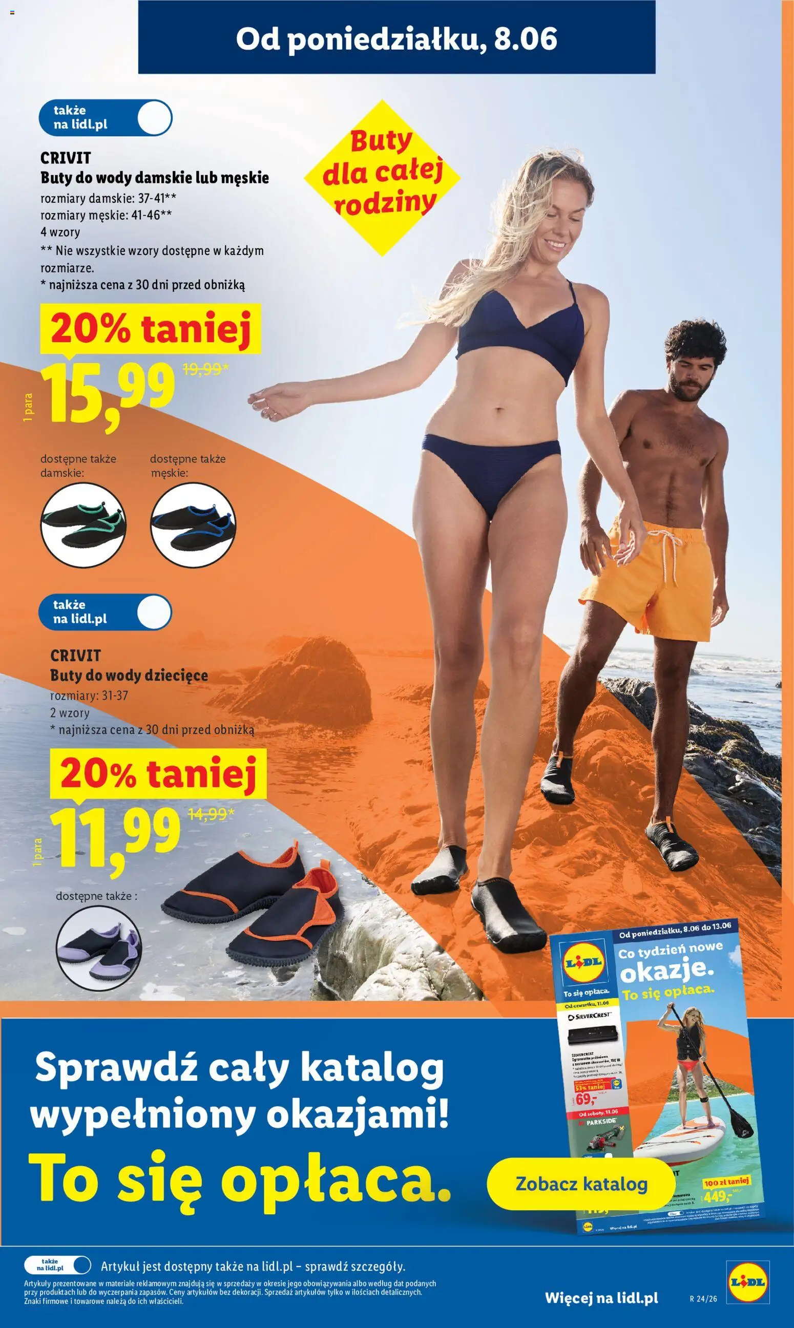 Lidl gazetka od 08.06.2026 | Strona: 31 | Produkty: Buty, Buty do wody