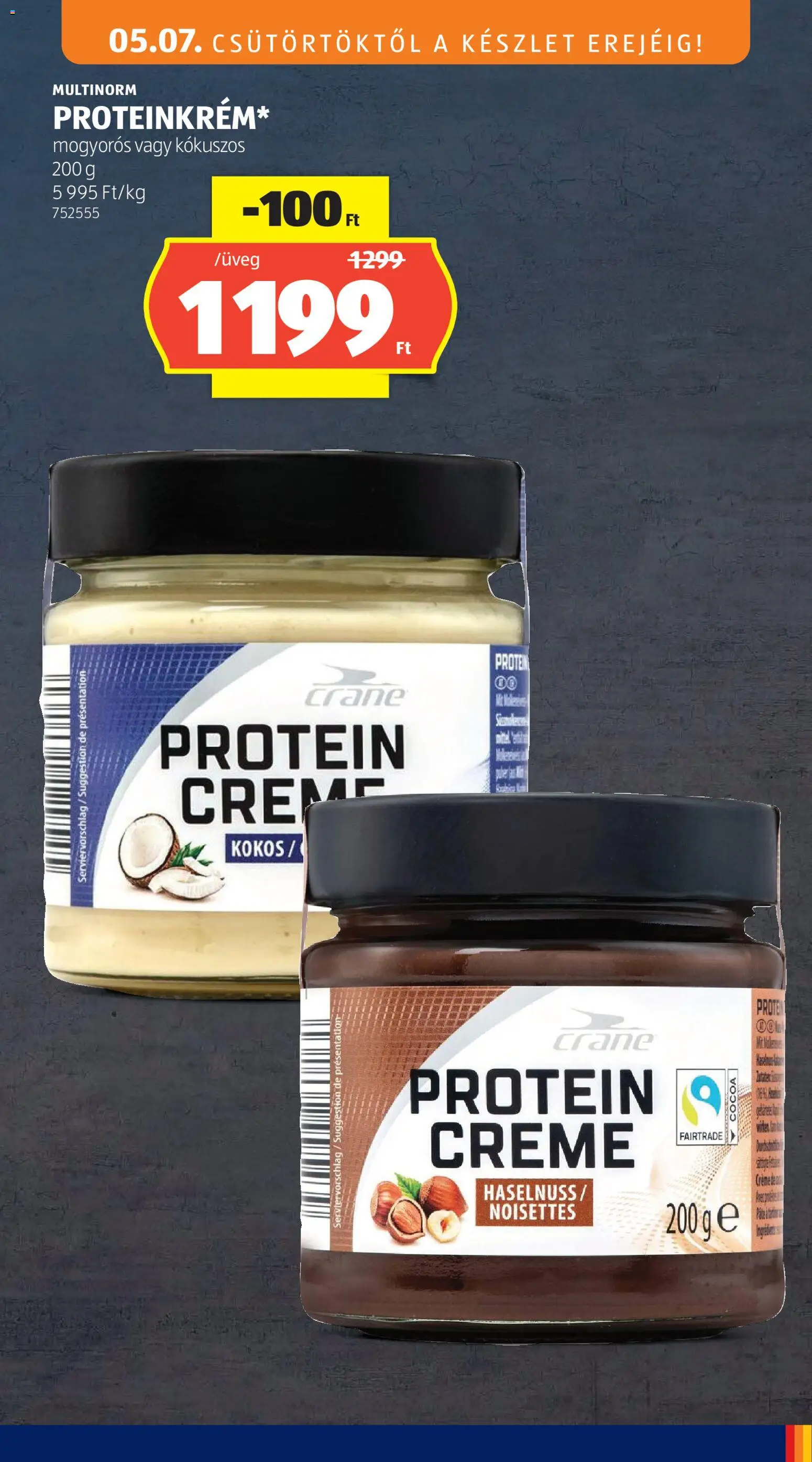 Aldi akciós ujság - amely érvényes a következő dátumtól: 07.05.2026 | Oldal: 19 | Termékek: Protein