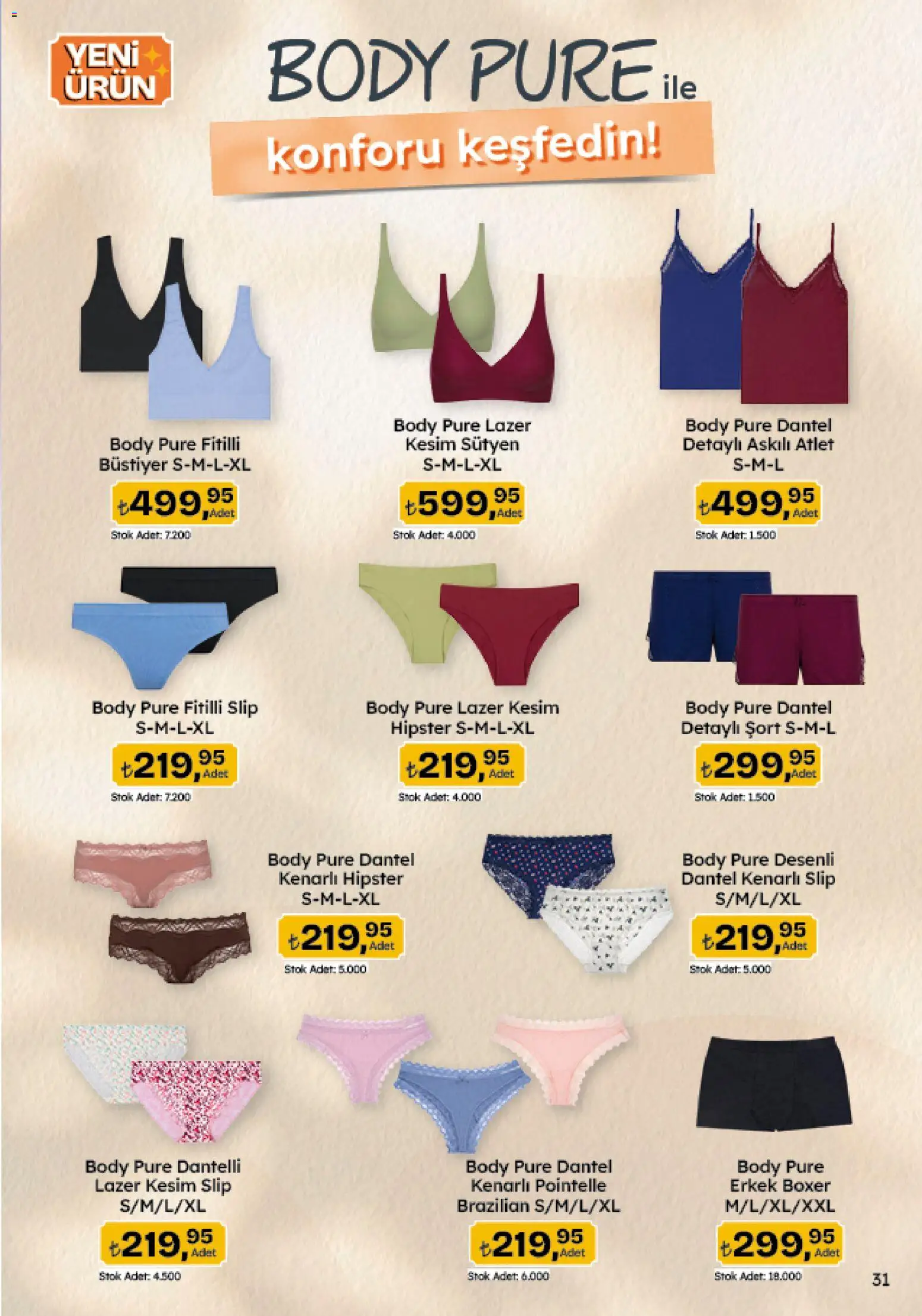 Migros Katalog - Migroskop - 20 Ağustos 2026 tarihinden itibaren geçerlidir | Sayfa: 150 | Ürünler: Atlet, Şort, Sütyen