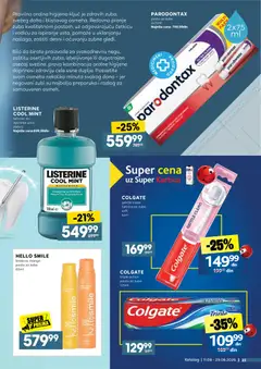 Mercator katalog Neprehrane - pregled Mercator kataloga - važi od 11.08.2026 | Strana: 23 | Proizvode: Colgate, Mango, Oralna higijena, Četkica za zube