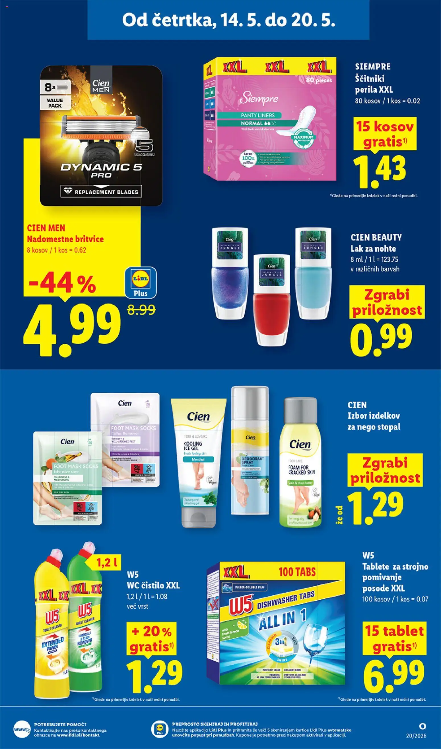 Novi Lidl katalog ponudbe – veljaven od 14.05.2026 | Stran: 31 | Izdelki: Kos, Deodorant, Lak, Ščitniki