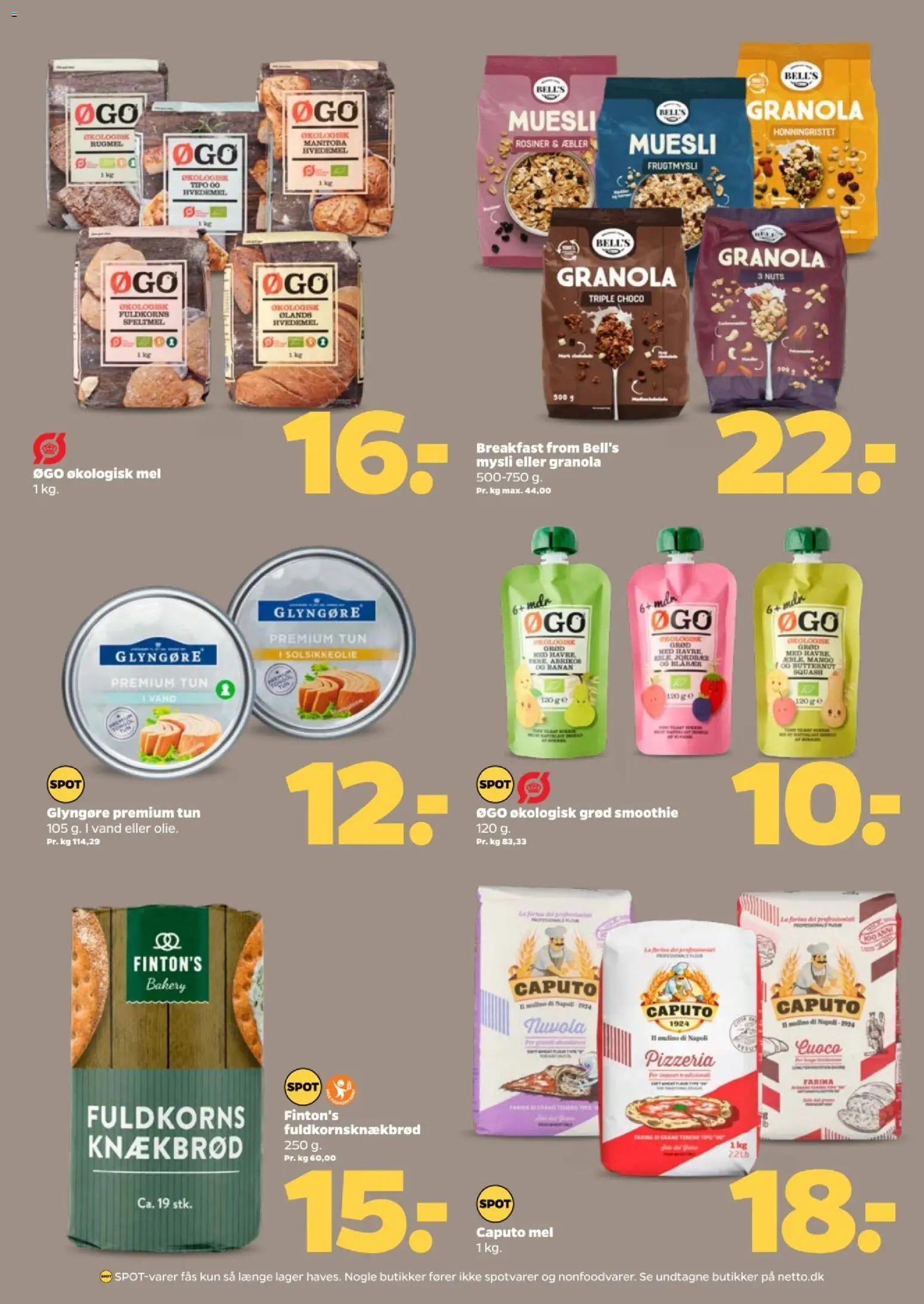 Netto tilbudsavis – gyldig fra 05/09/2026 | Side: 22 | Produkter: Rosiner, Tun, Knækbrød, Smoothie