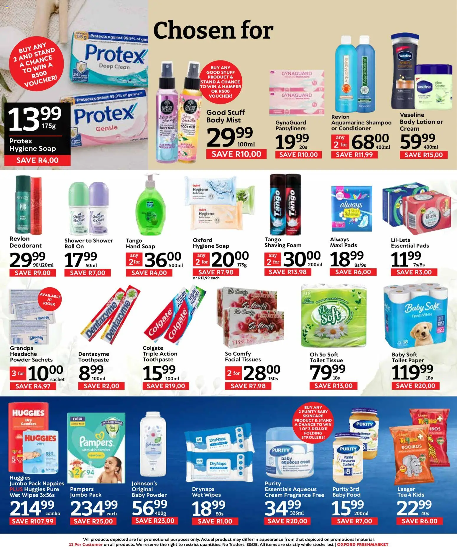 New Oxford Freshmarket catalogue – valid from 19/08/2026 | Page: 14 | Products: Shower, Powder, Cream, Lotion