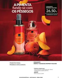 Pré-visualização Catálogo Avon Campanha 8 válido de 01/08/2026 | Página: 183 | Produtos: Pêssegos, Pimenta