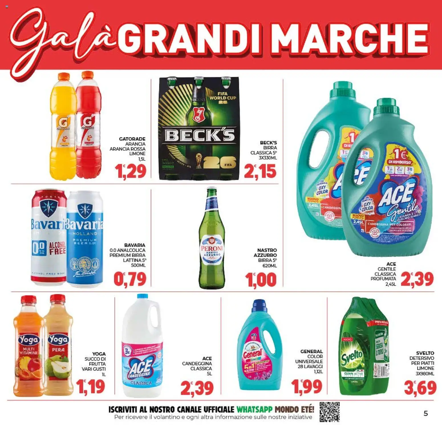 Volantino Eté del 19/08/2026 | Pagina: 5 | Prodotti: Succo, Birra, Limone, Arancia