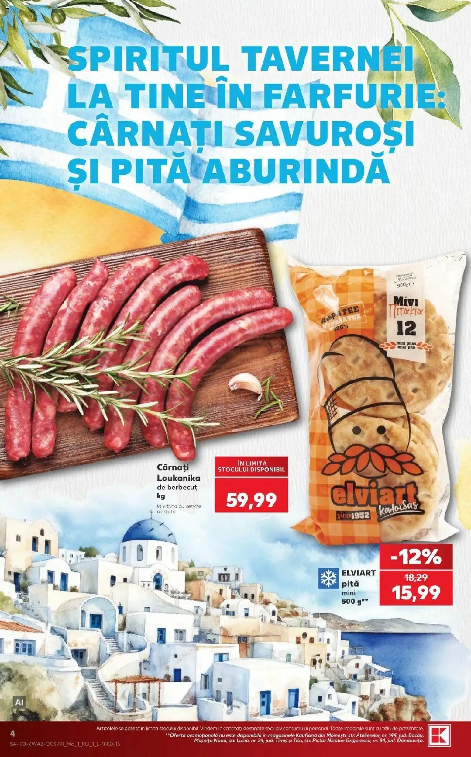 Kaufland Arad 14.10.2026 - Revista si Oferta | Pagină: 4 | Produse: Vitrină, Farfurie, Cârnați