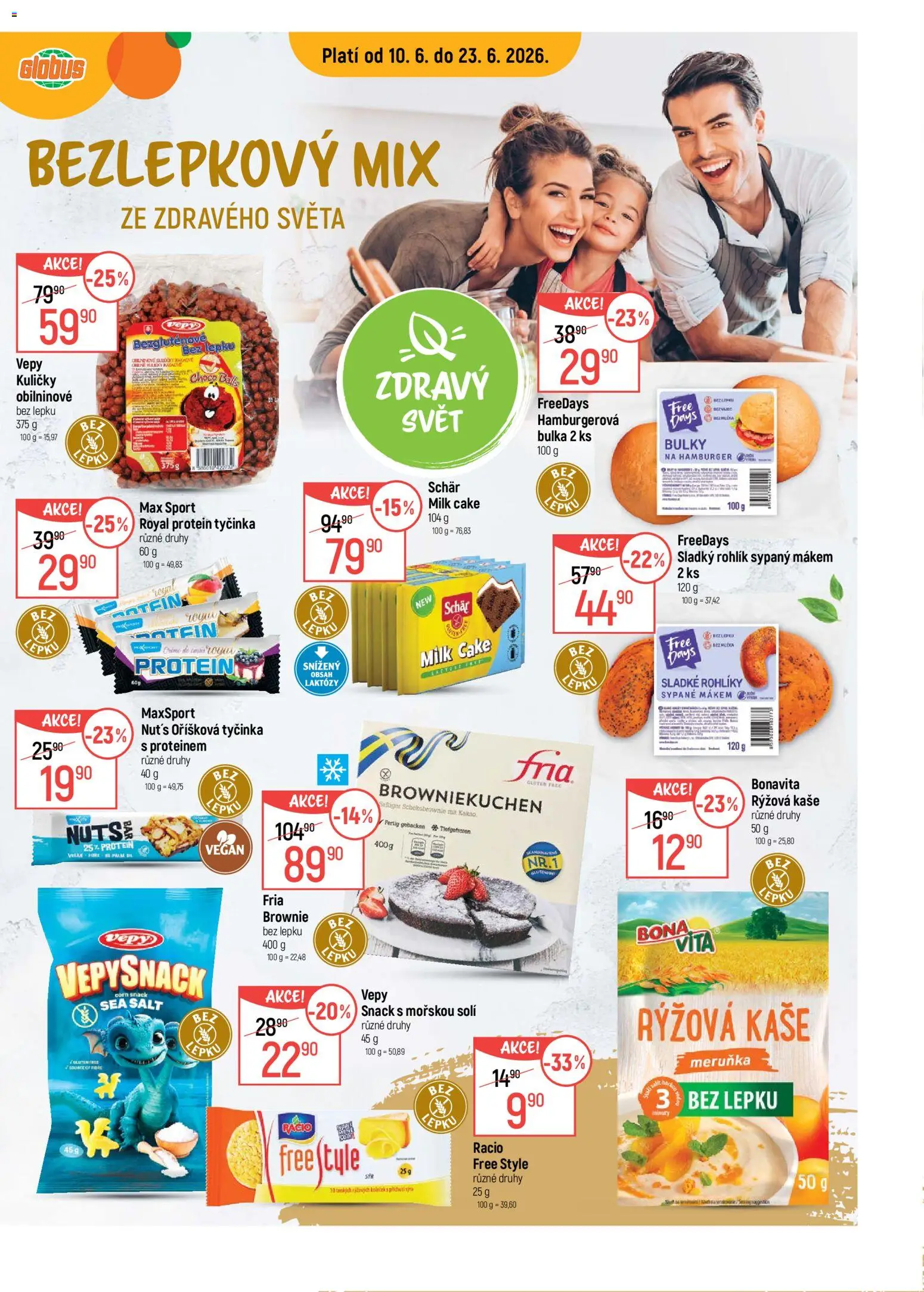 Globus leták od 10.06.2026 | Strana: 21 | Produkty: Bulky na hamburger, Kaše, Kuličky, Protein