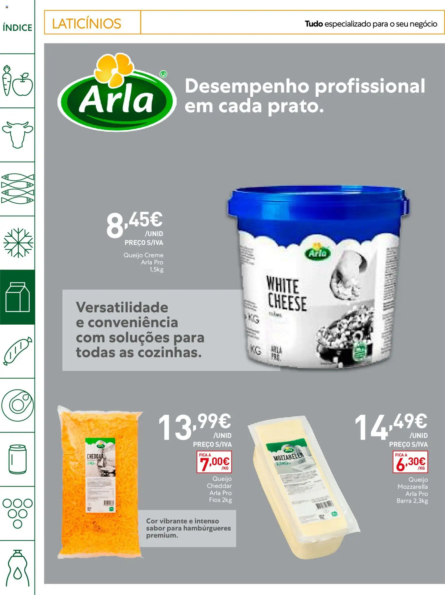 Recheio Horeca Madeira │ válido de 29/09/2026 | Página: 10 | Produtos: Queijo Mozzarella, Laticínios, Creme, Queijo Cheddar
