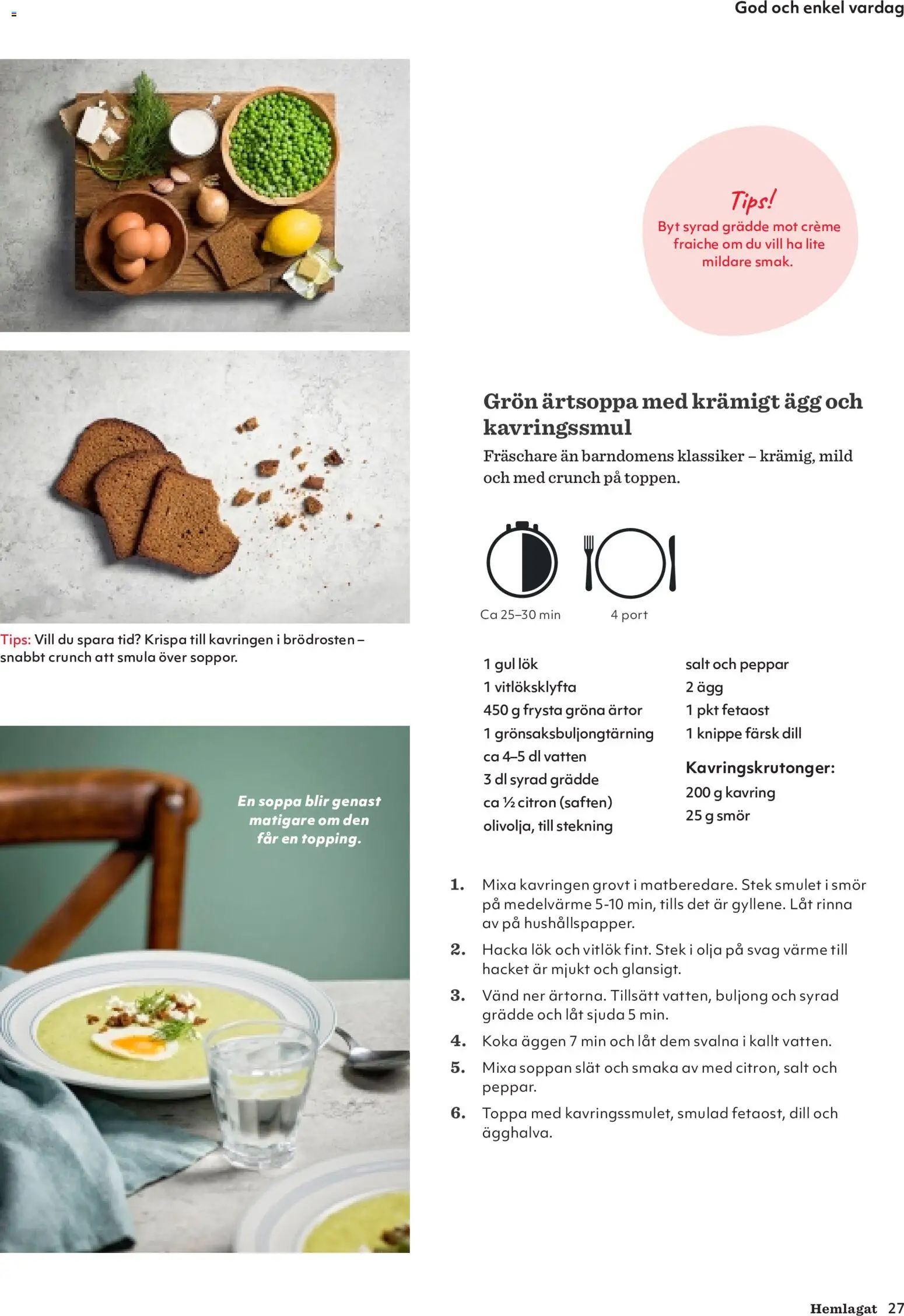 Hemköp reklamblad aktuell från 30/09/2026 | Sida: 27 | Produkter: Salt, Buljong, Vitlök, Grädde