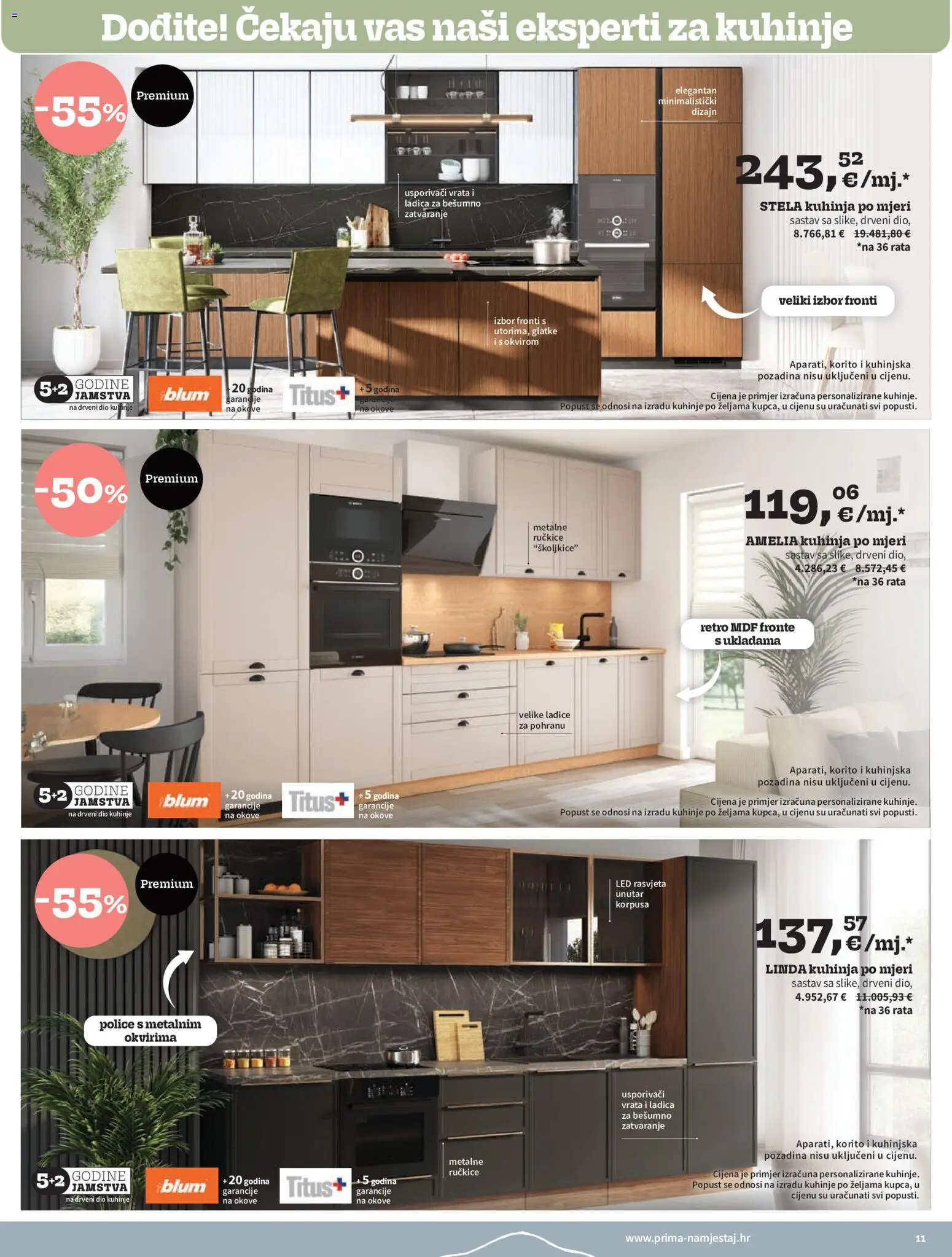 Prima katalog | vrijedi od 01.06.2026 | Stranica: 11 | Proizvodi: Vrata, Rasvjeta, Ladice, Kuhinja
