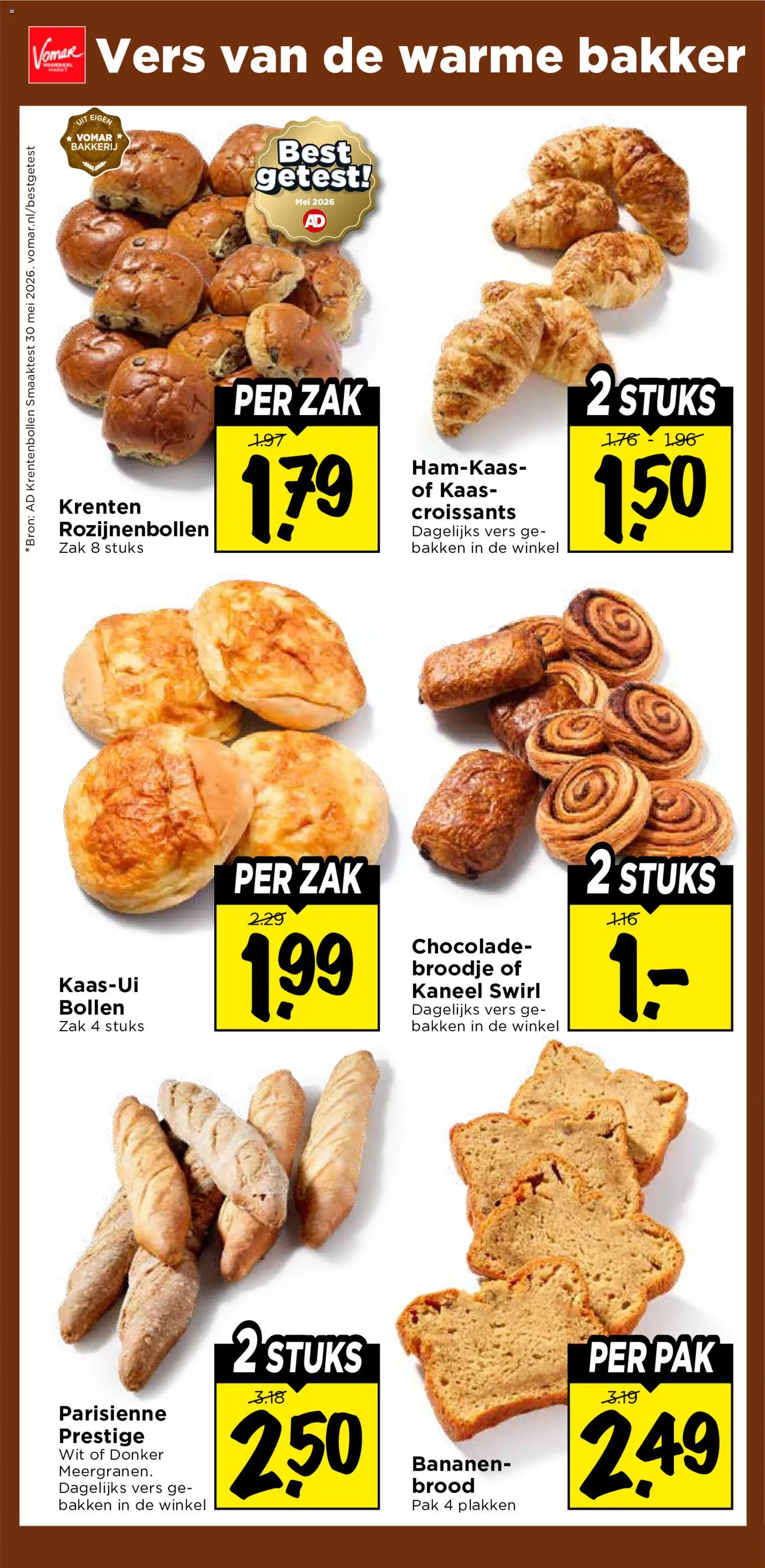 {H1} | Pagina: 27 | Producten: Brood, Bananen, Zak, Broodje