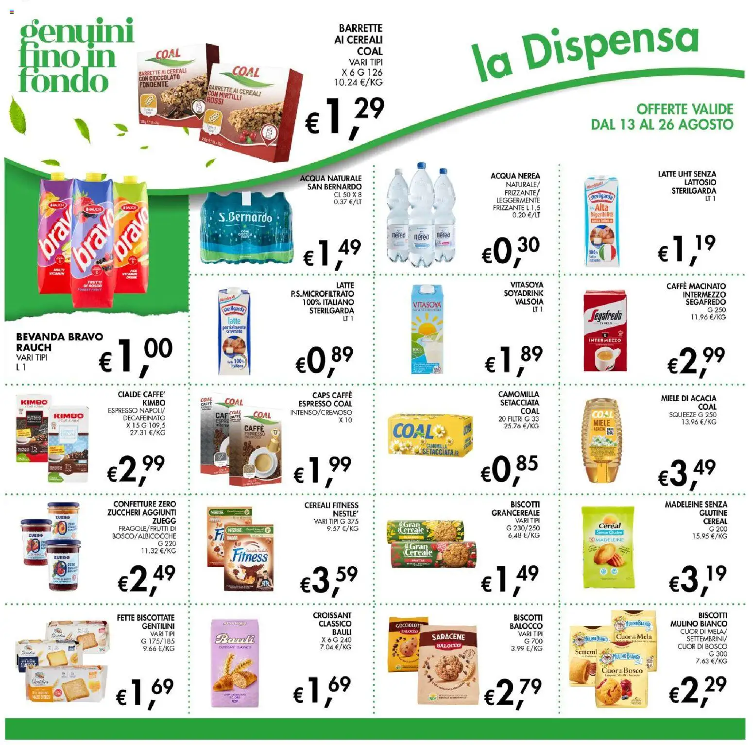 Volantino Coal del 13/08/2026 | Pagina: 14 | Prodotti: Cereali, Mirtilli, Fette biscottate, Macinato