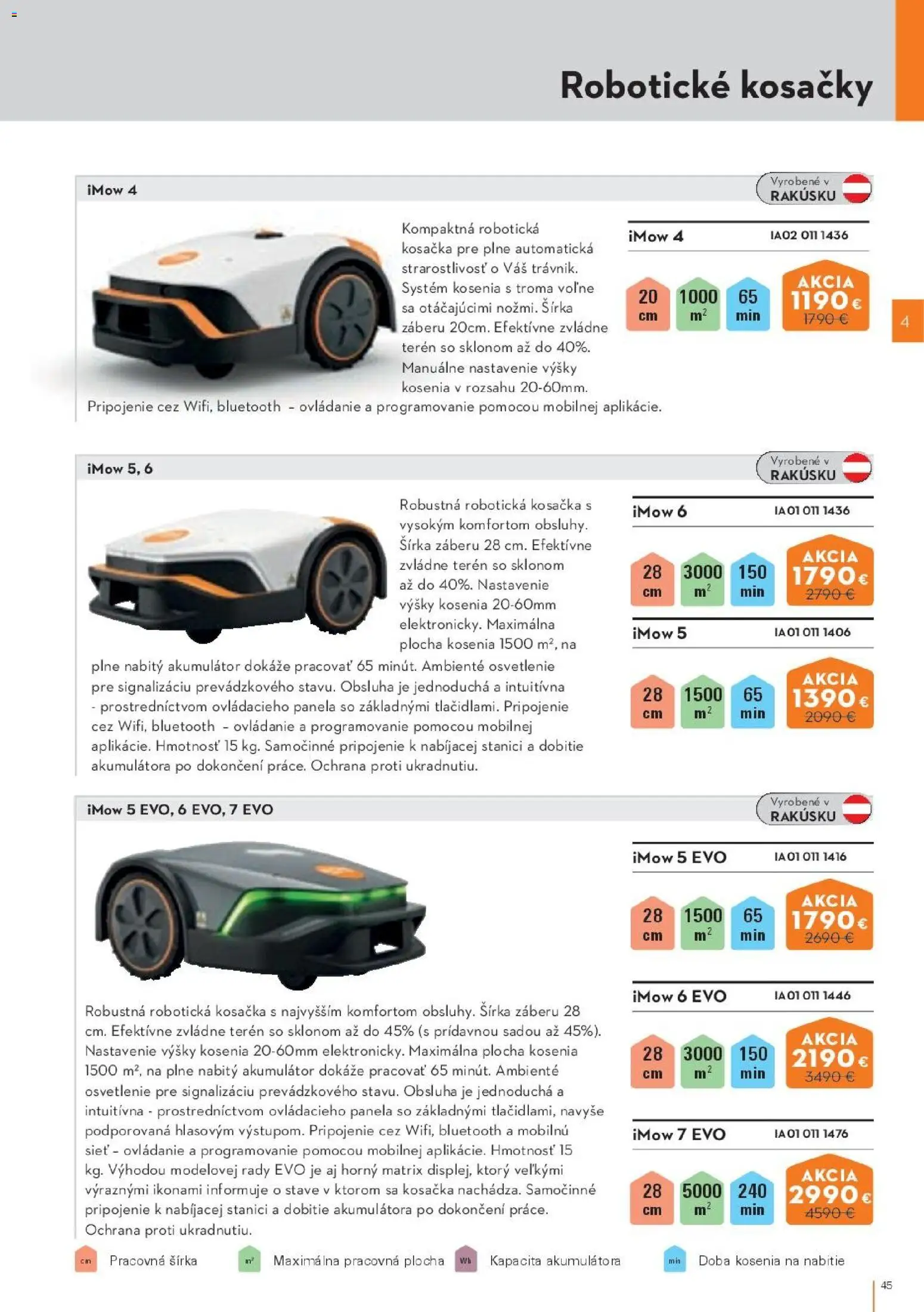 Nové STIHL akcie – leták je platný od 19.08.2026 | Strana: 45 | Produkty: Robotická kosačka, Osvetlenie, Kosačka, Kosačky