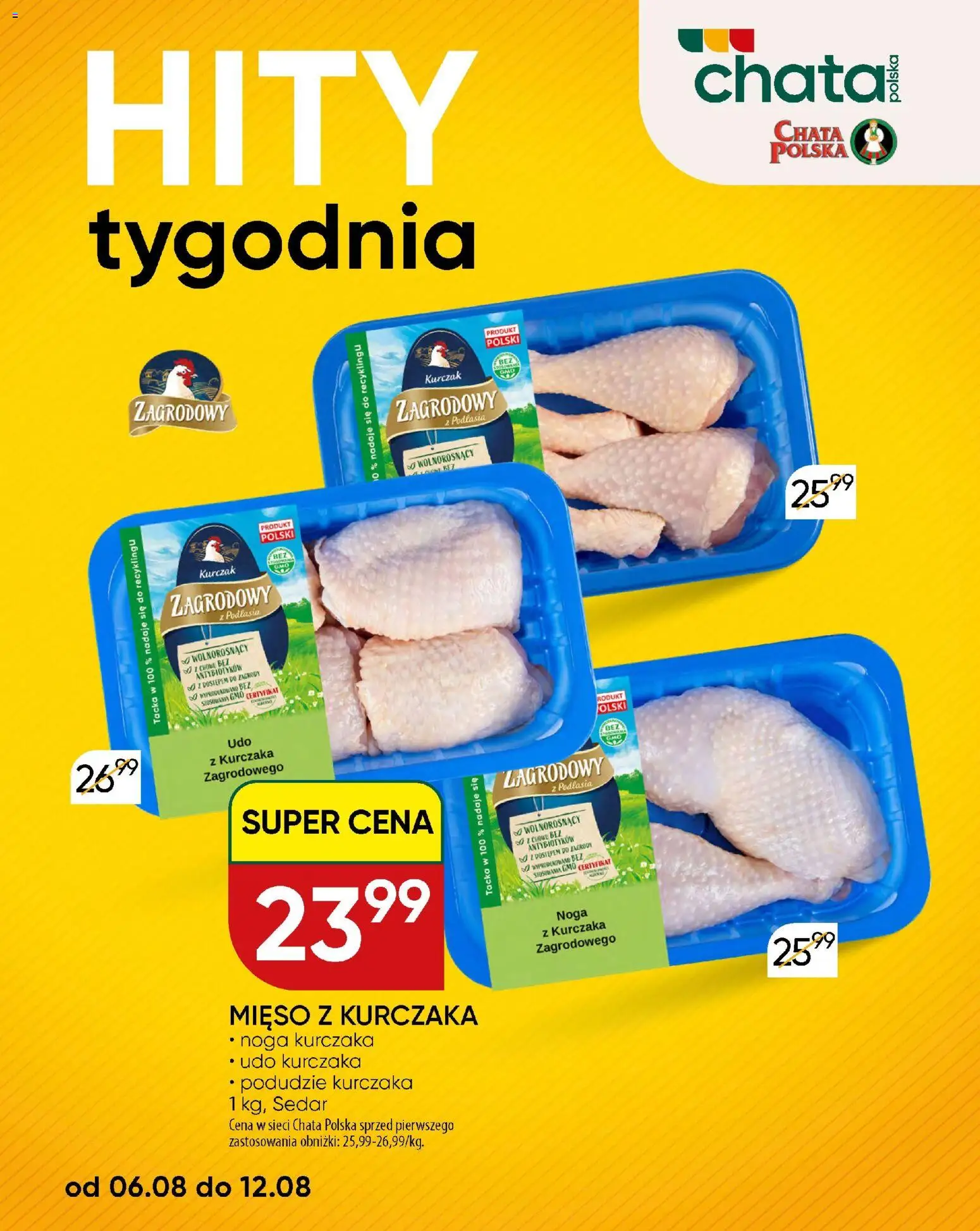Chata Polska gazetka - szkola od 10.08.2026 | Strona: 18 | Produkty: Kurczak, Mięso, Kurczak zagrodowy, Mięso z kurczaka
