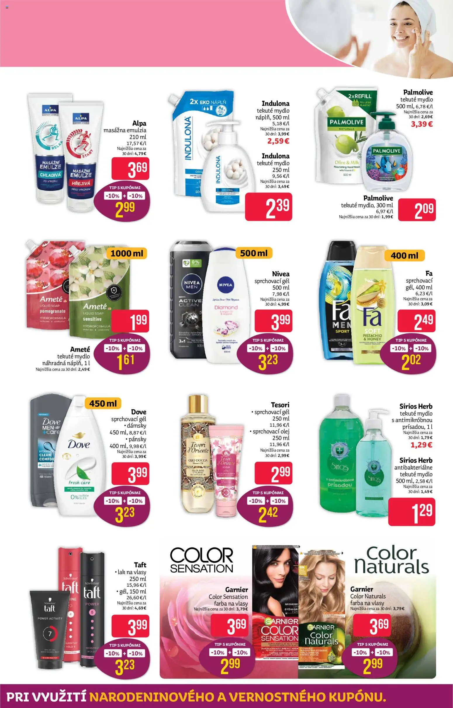 Nové Teta drogerie akcie – leták je platný od 28.09.2026 | Strana: 7 | Produkty: Olej, Nivea, Mydlo, Indulona