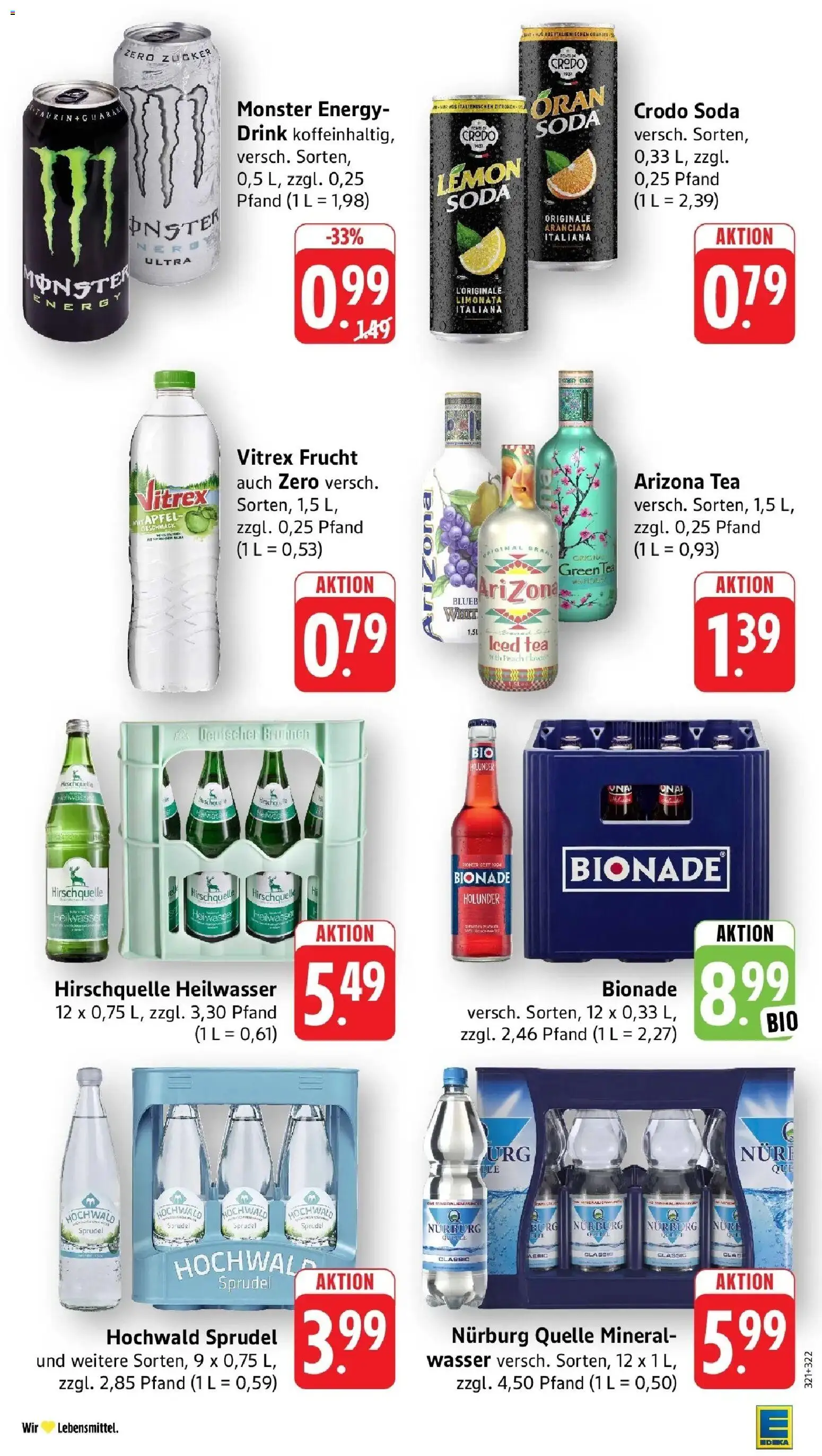 Edeka Prospekt Neunkirchen-Wellesweiler (ab 28.09.2026) » Angebote Online | Seite: 30 | Produkte: Äpfel, Monster, Wasser, Zucker