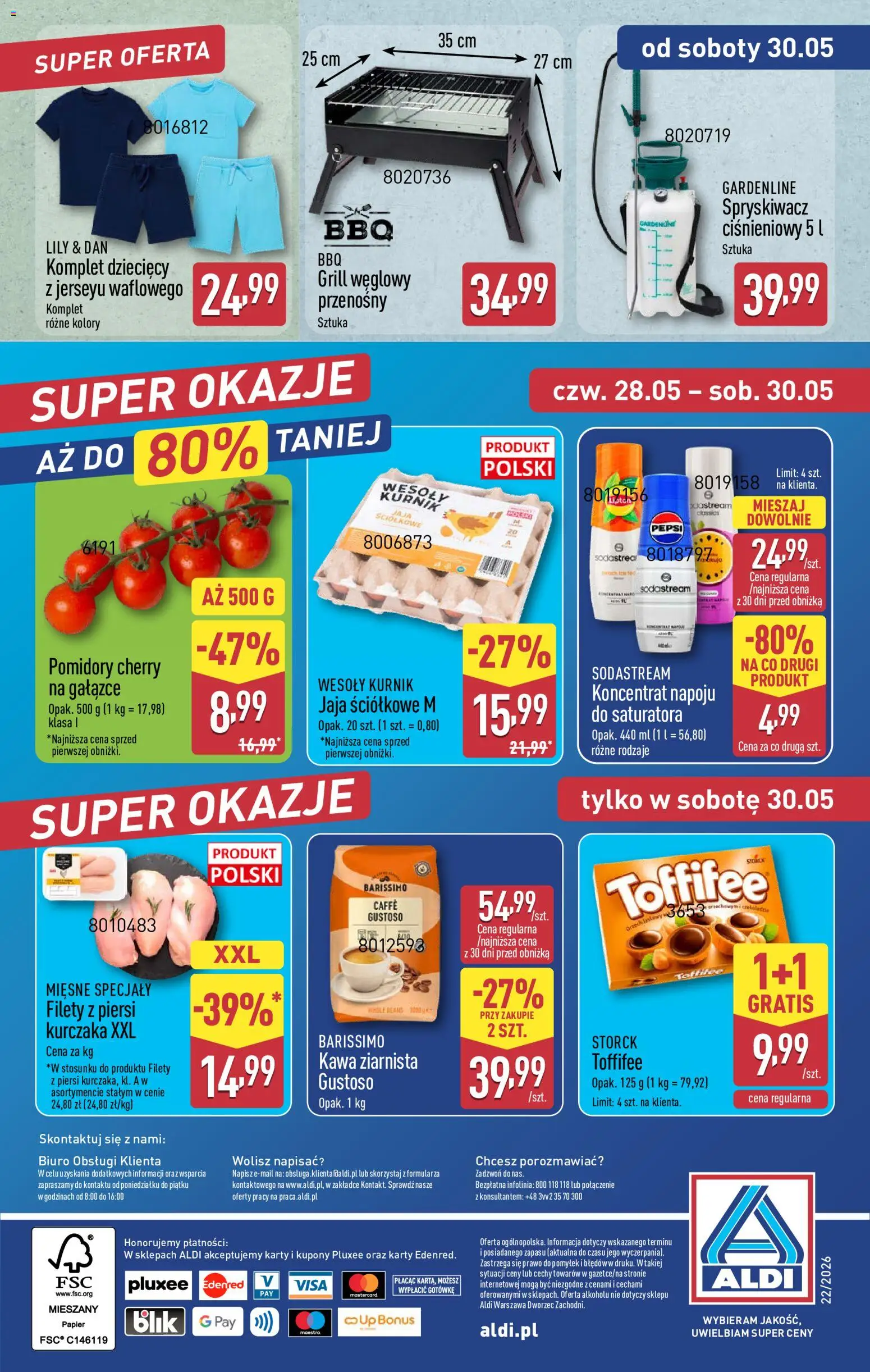Aldi Polsko leták od 25.05.2026 | Strana: 38 | Produkty: Pepsi, Toffifee, Sodastream, Karty