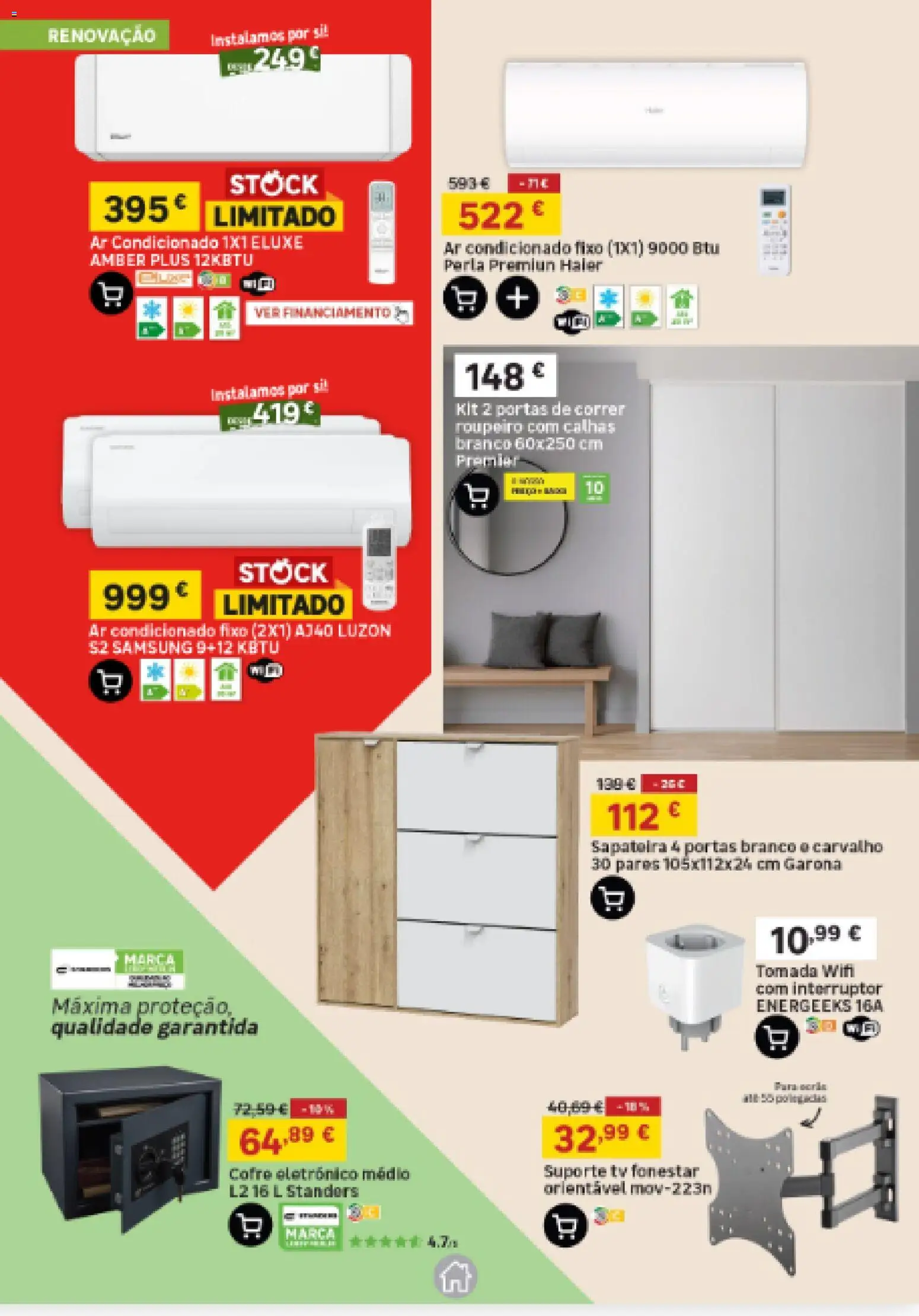 Leroy Merlin Arquipélago da Madeira │ válido de 30.04.2026 | Página: 21 | Produtos: Ar condicionado, Interruptor, Roupeiro, Portas